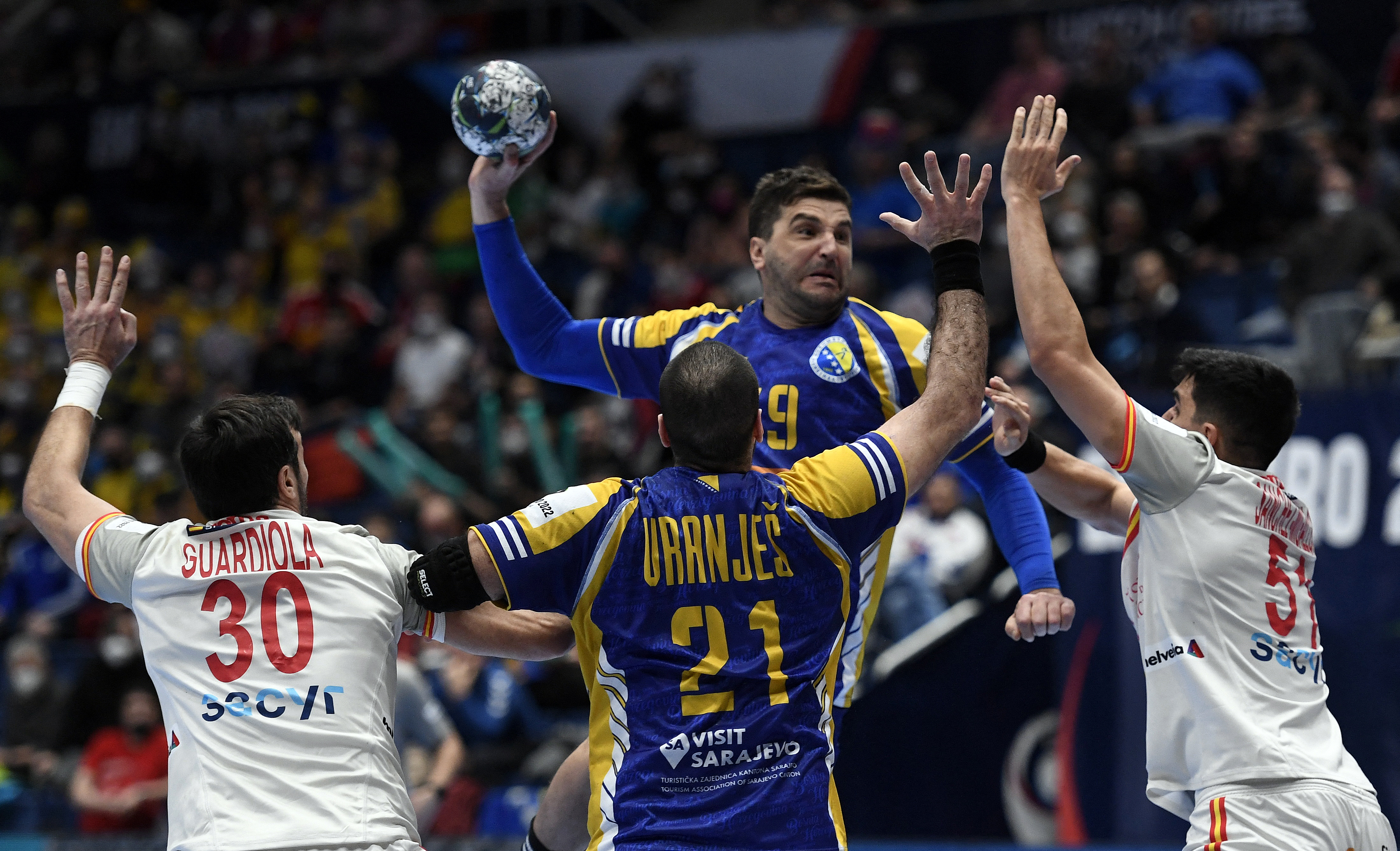 EHF 2022 Men's European Handball Championship - Group E - Bosnia and Herzegovina v Spain