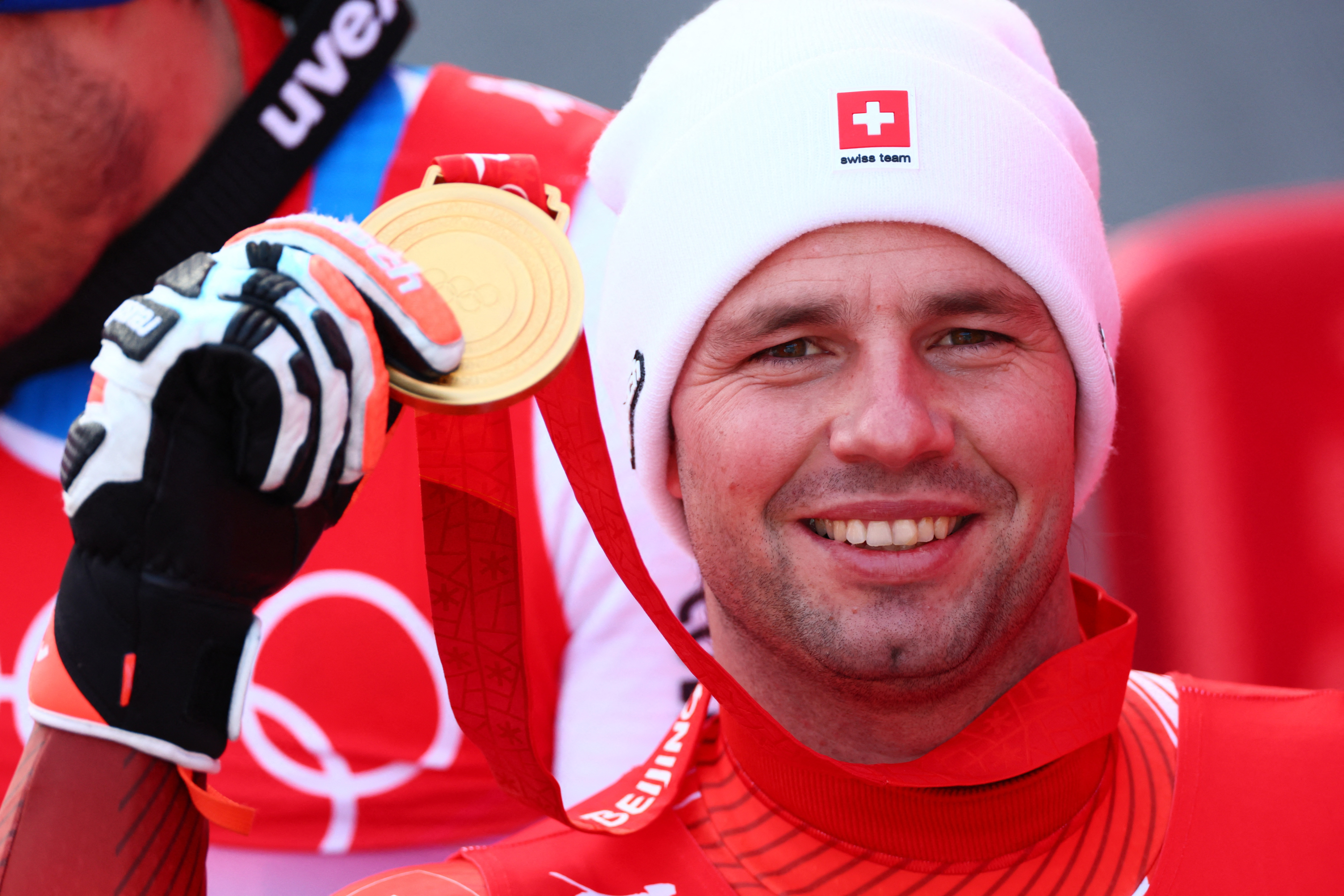 Victory Ceremony - Alpine Skiing - Men's Downhill