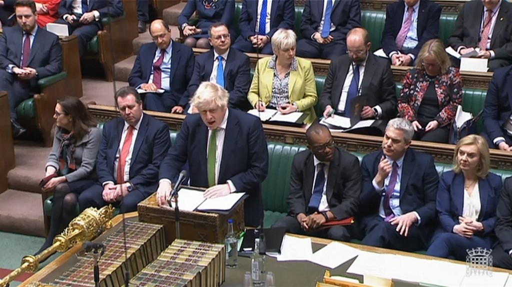 boris johnson britanski parlament