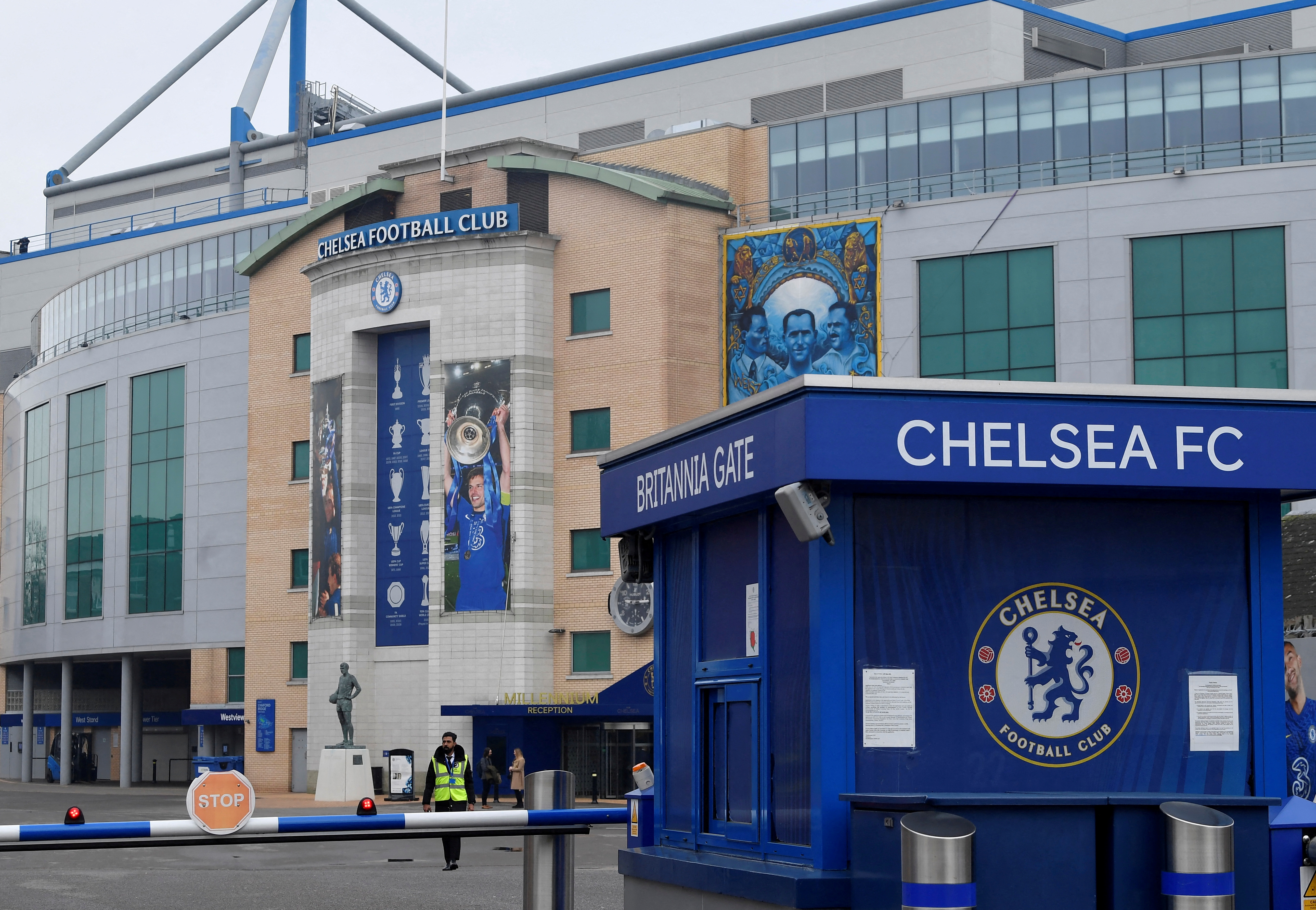 FILE PHOTO: Stamford Bridge, the stadium for Chelsea Football Club, in London