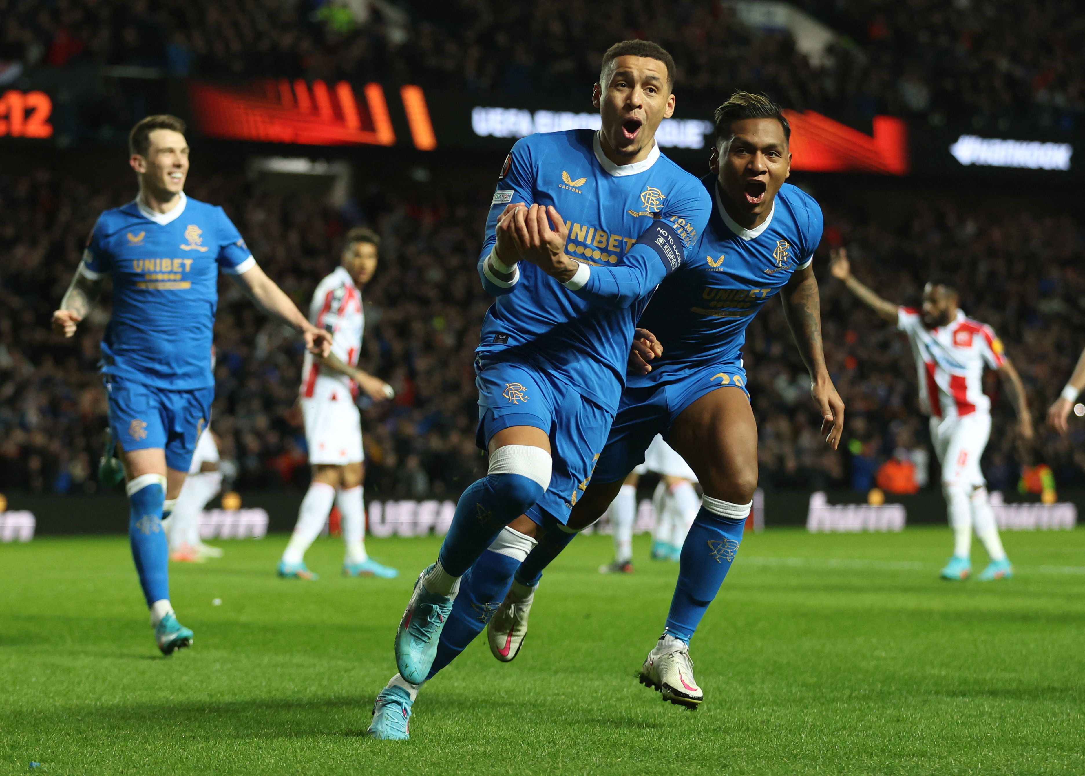 Europa League - Round of 16 First Leg - Rangers v Crvena Zvezda