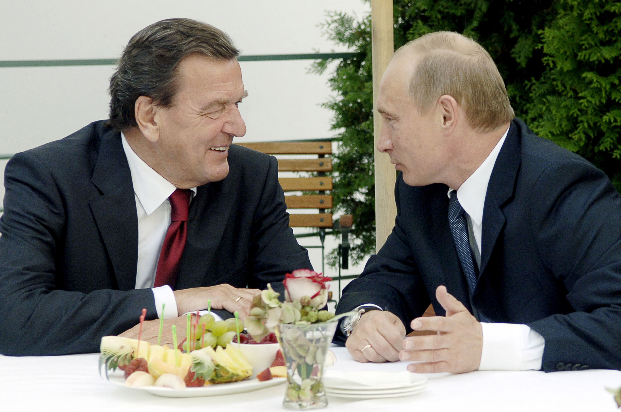 FILES-GERMANY-RUSSIA-UKRAINE-CONFLICT-SCHROEDER-PUTIN