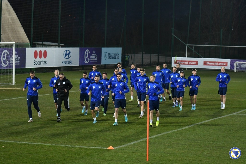 Fudbaleri BiH obavili prvi trening pred duele s Gruzijom i Luksemburgom