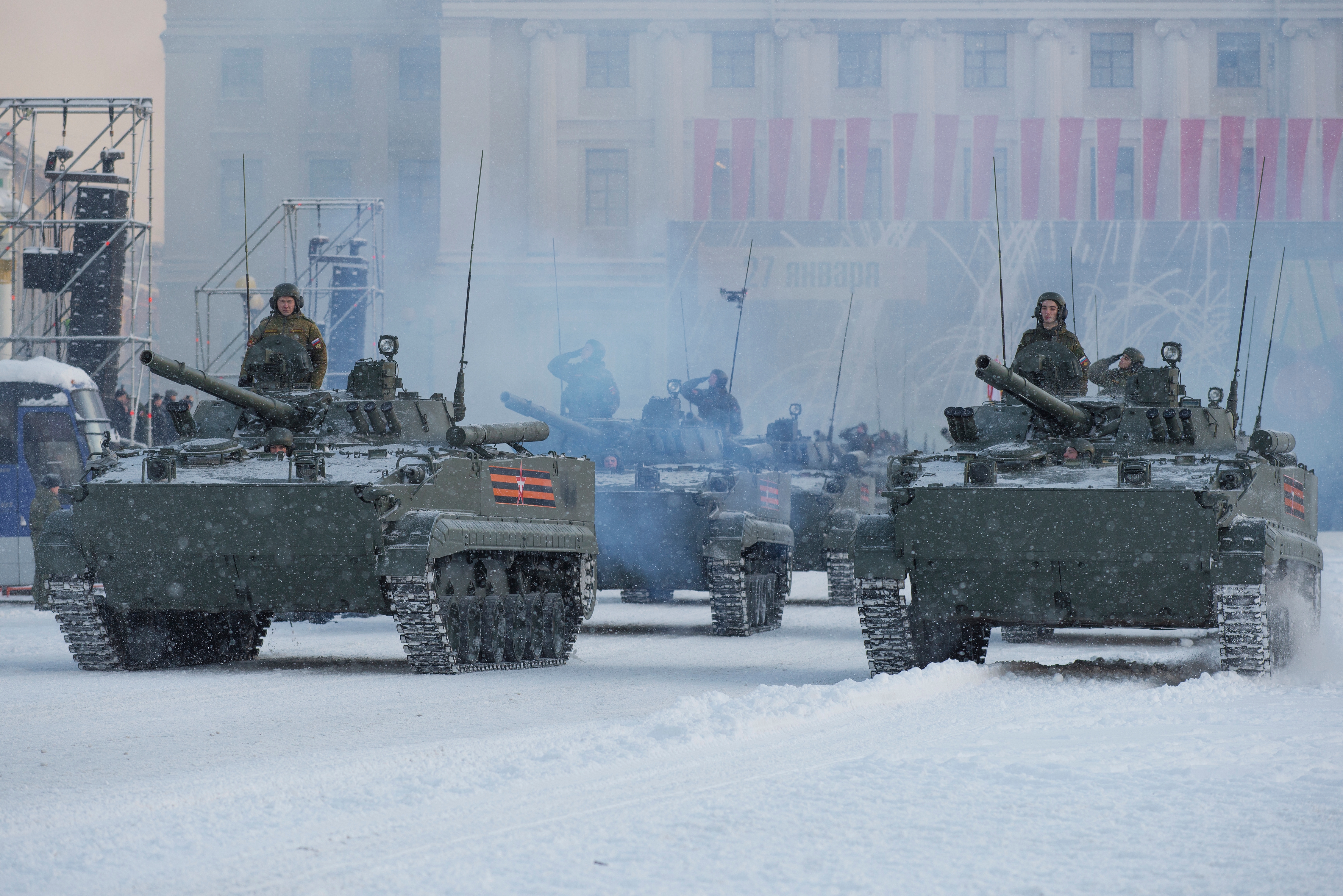 St.,Petersburg,,Russia,-,January,24,,2019:,Russian,Infantry,Fighting