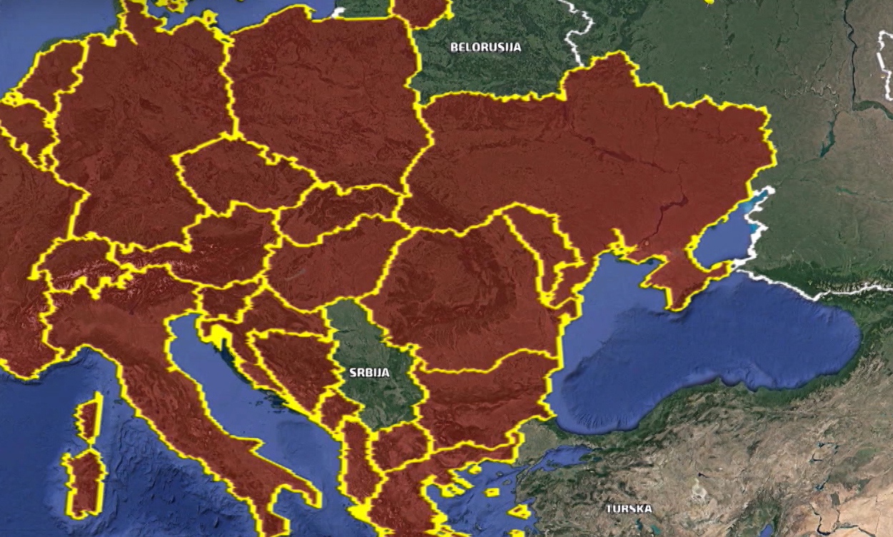 MAPA RUSIJA UKRAJINA