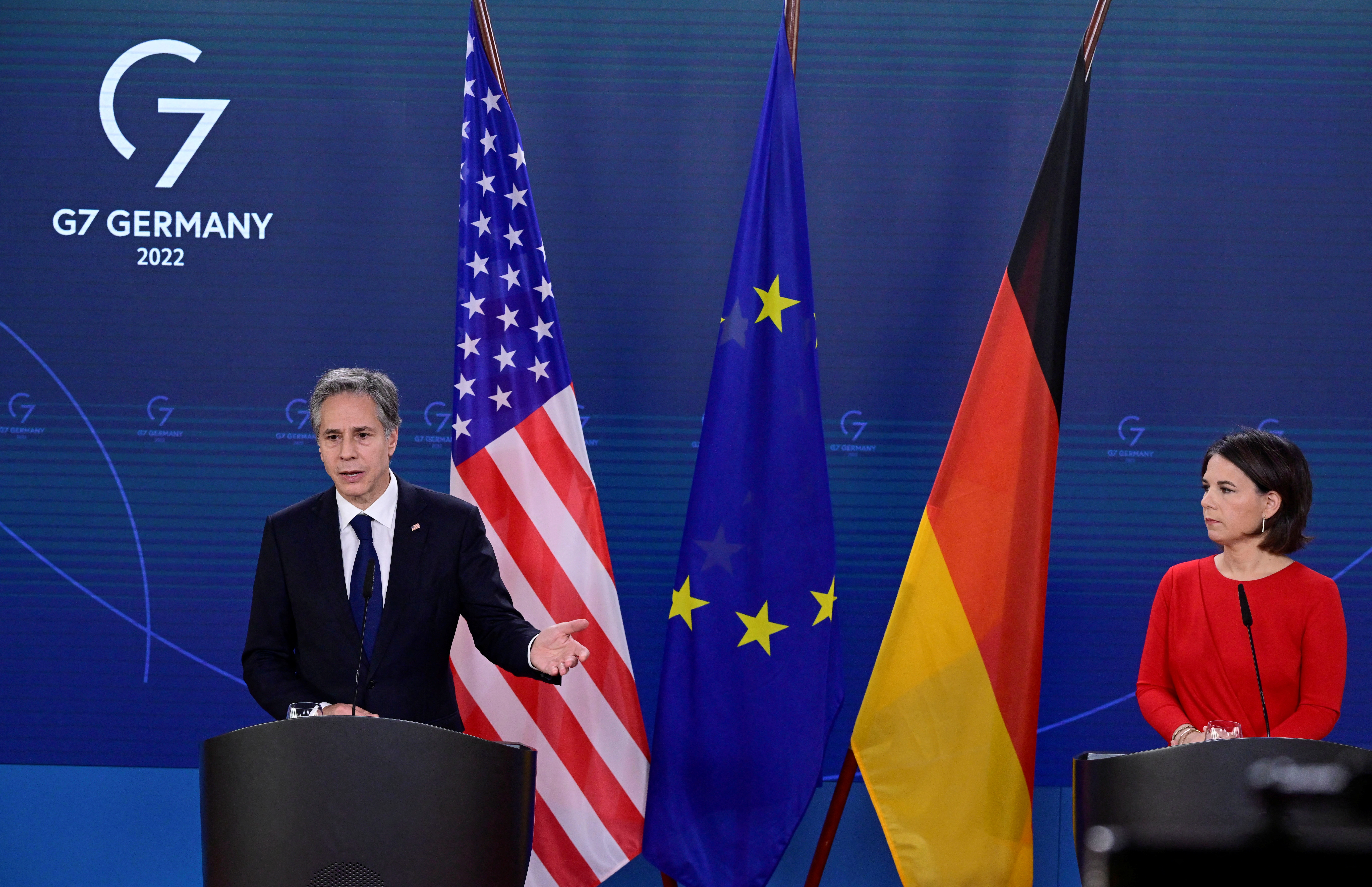 Blinken meets with German counterpart in Berlin