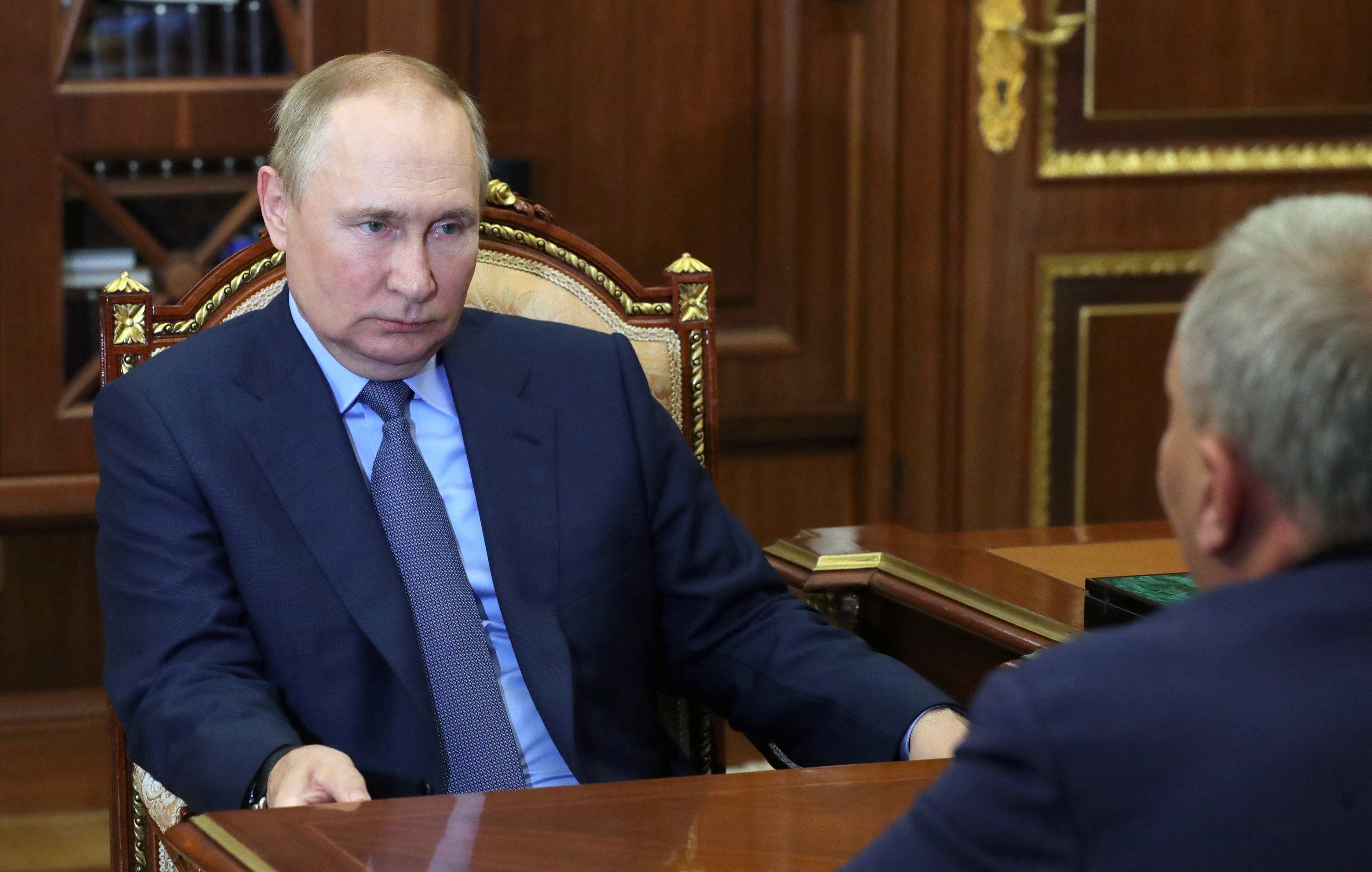 Russian President Putin meets Roscosmos head Borisov in Moscow