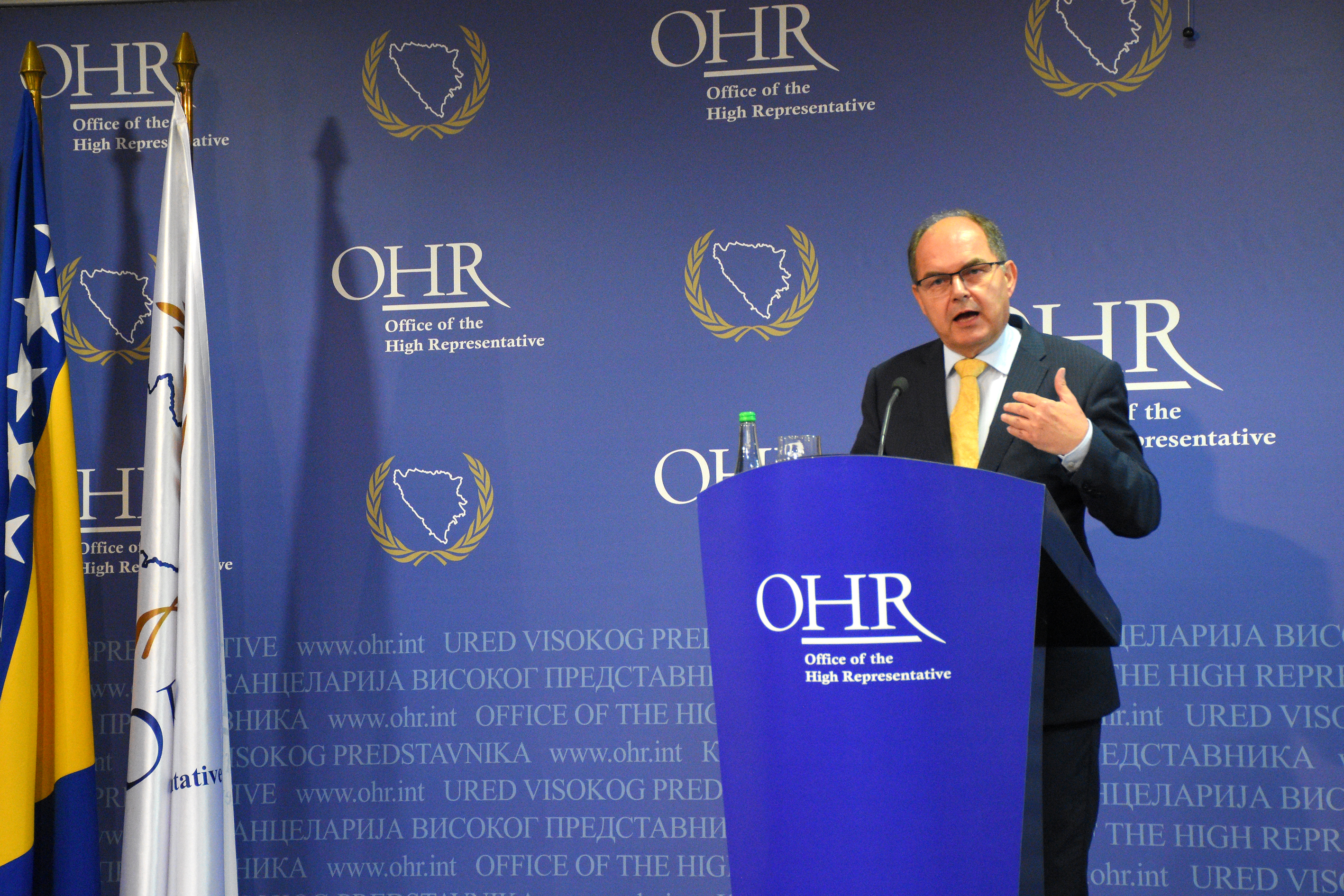 Visoki predstavnik u BiH Christian Schmidt na konferenciji za novinare