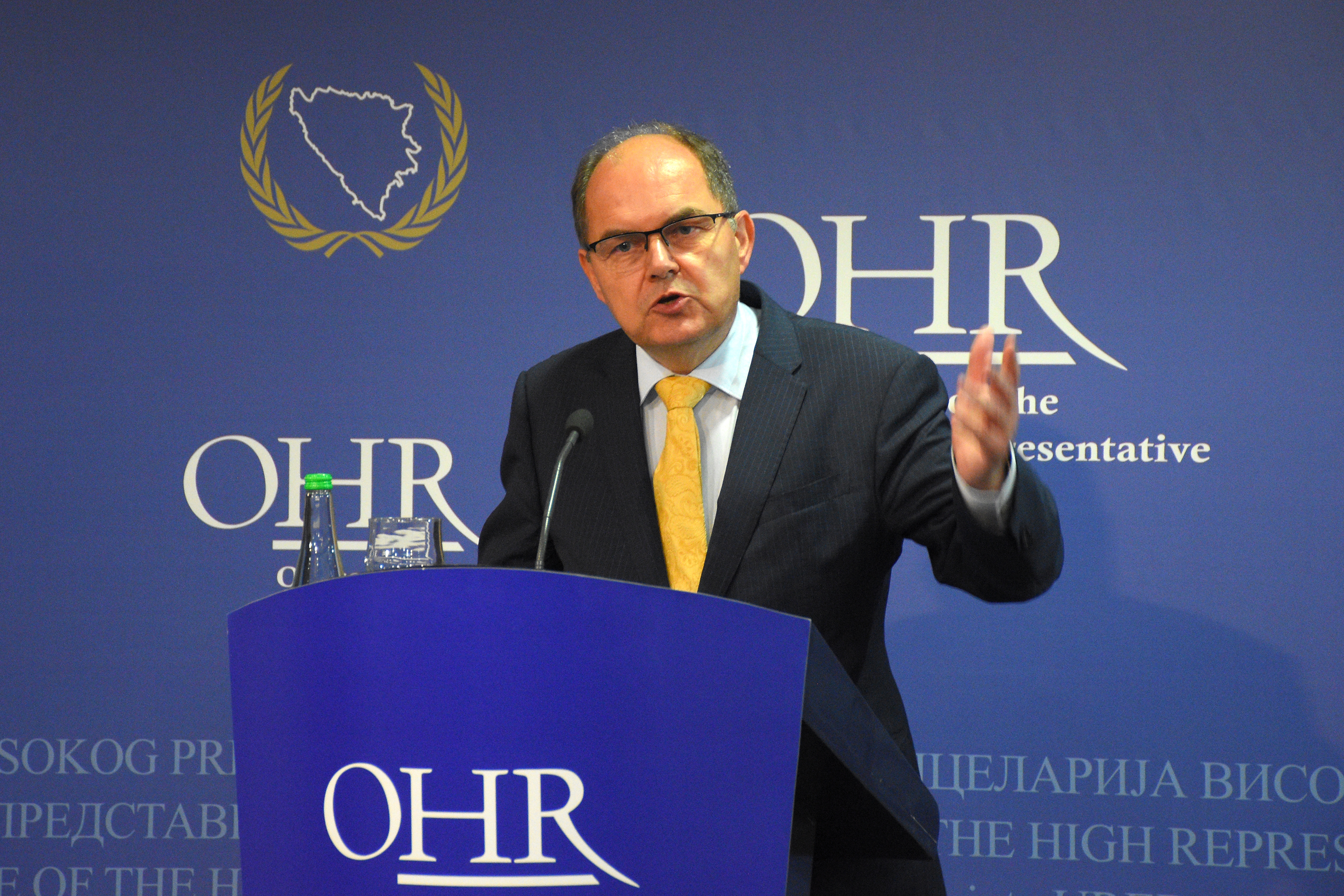 Visoki predstavnik u BiH Christian Schmidt na konferenciji za novinare