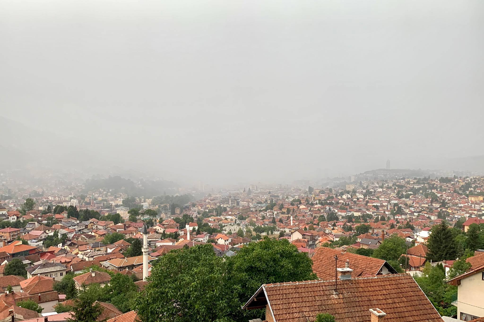 sarajevo, kiša, magla