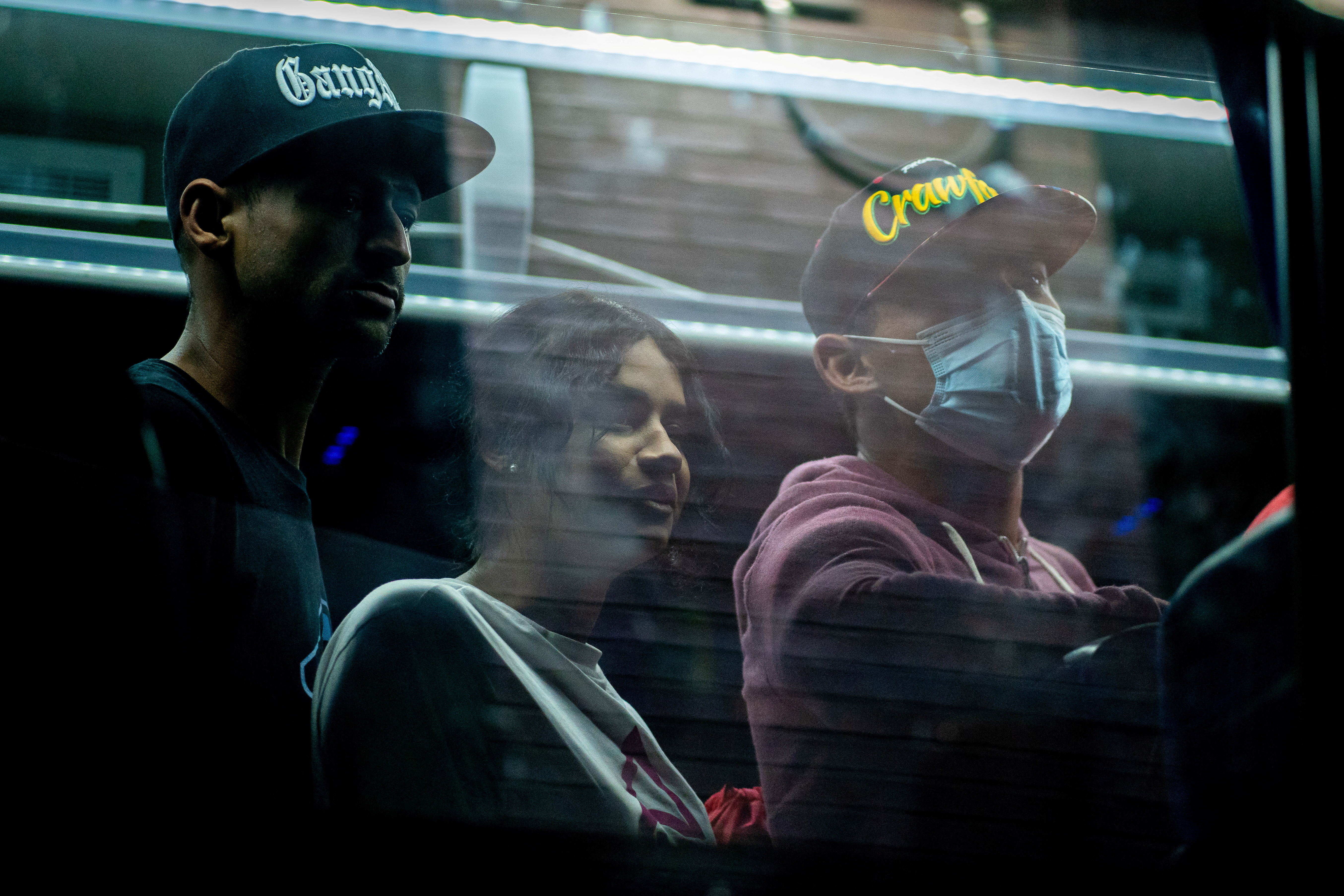 Migrants transported from Texas arrive at the Port Authority bus terminal