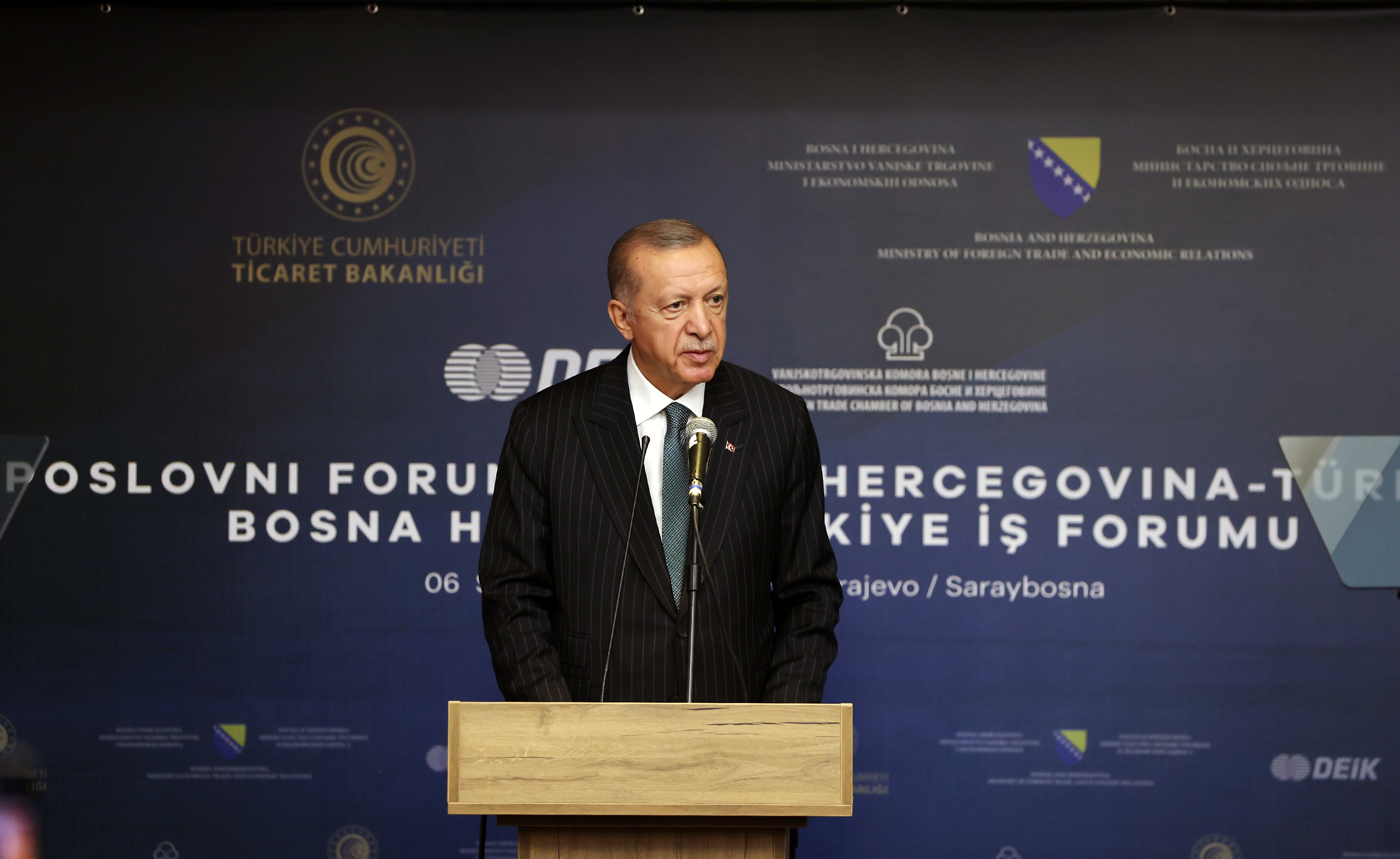 Erdogan na poslovnom forumu u Sarajevu pozvao na investiranje u BiH: Uvijek ćemo biti uz BiH