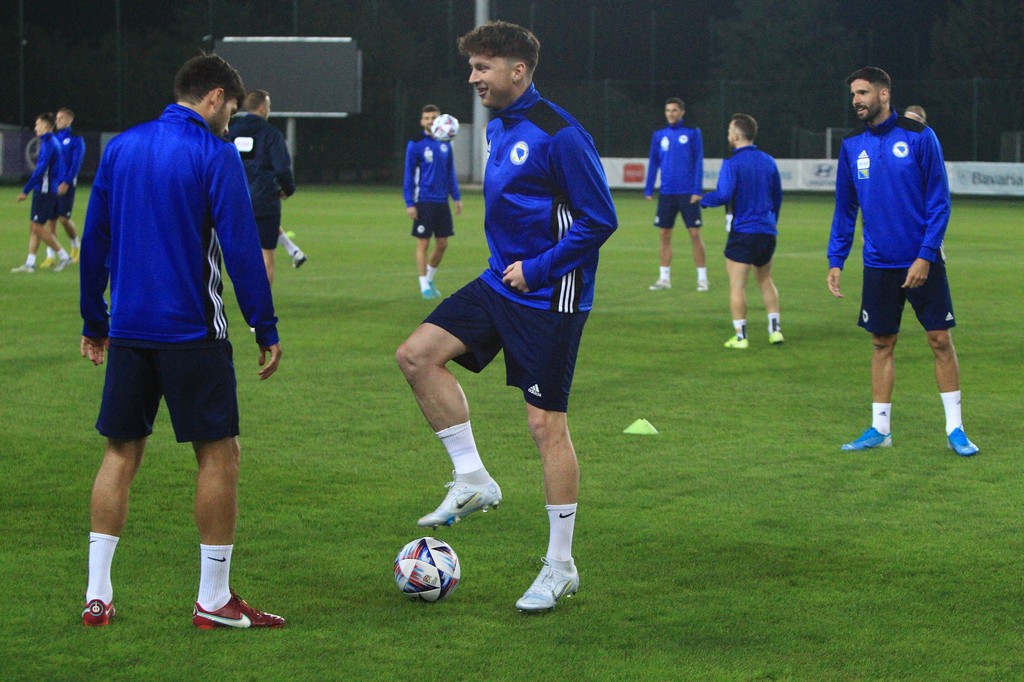 Fudbalska reprezentacija BiH trening Crna Gora Bosna i Hercegovina UEFA NATIONS LEAGUE