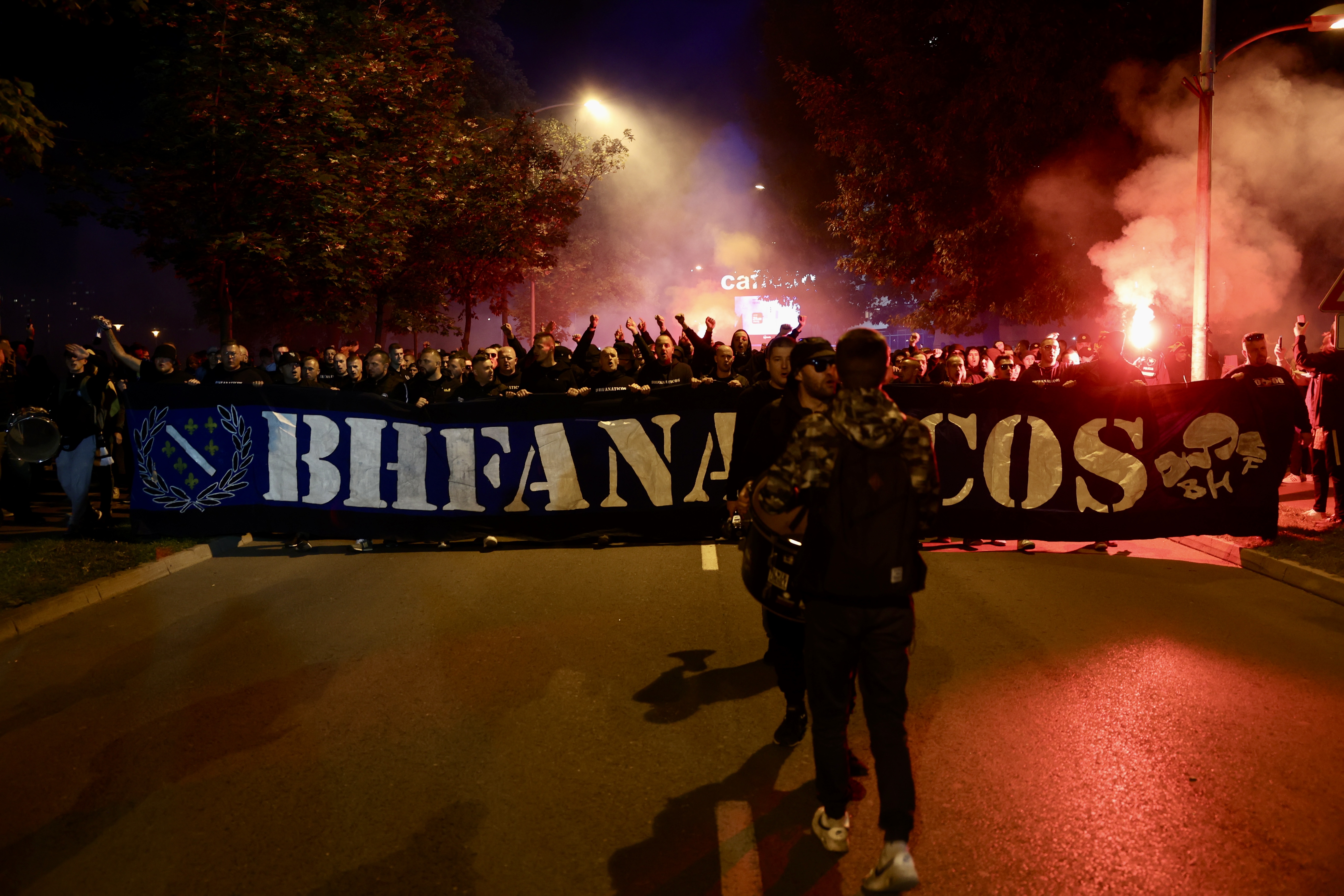BH Fanaticos Korteo UEFA NATIONS LEAGUE BIH CRNA GORA