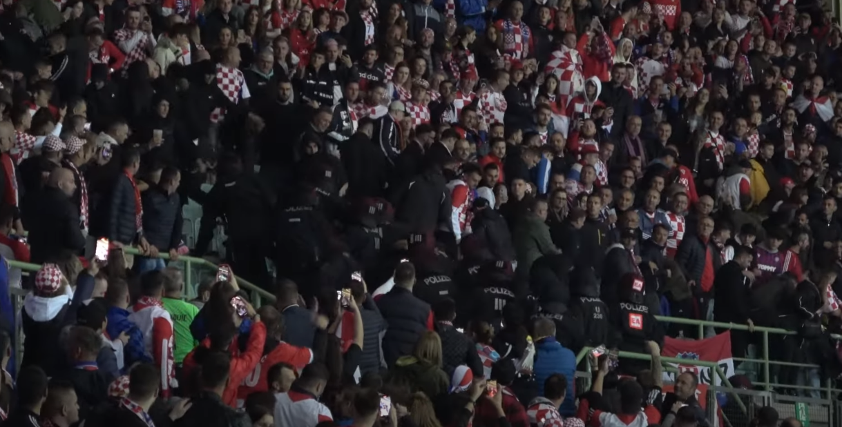 navijači hrvatske i policija