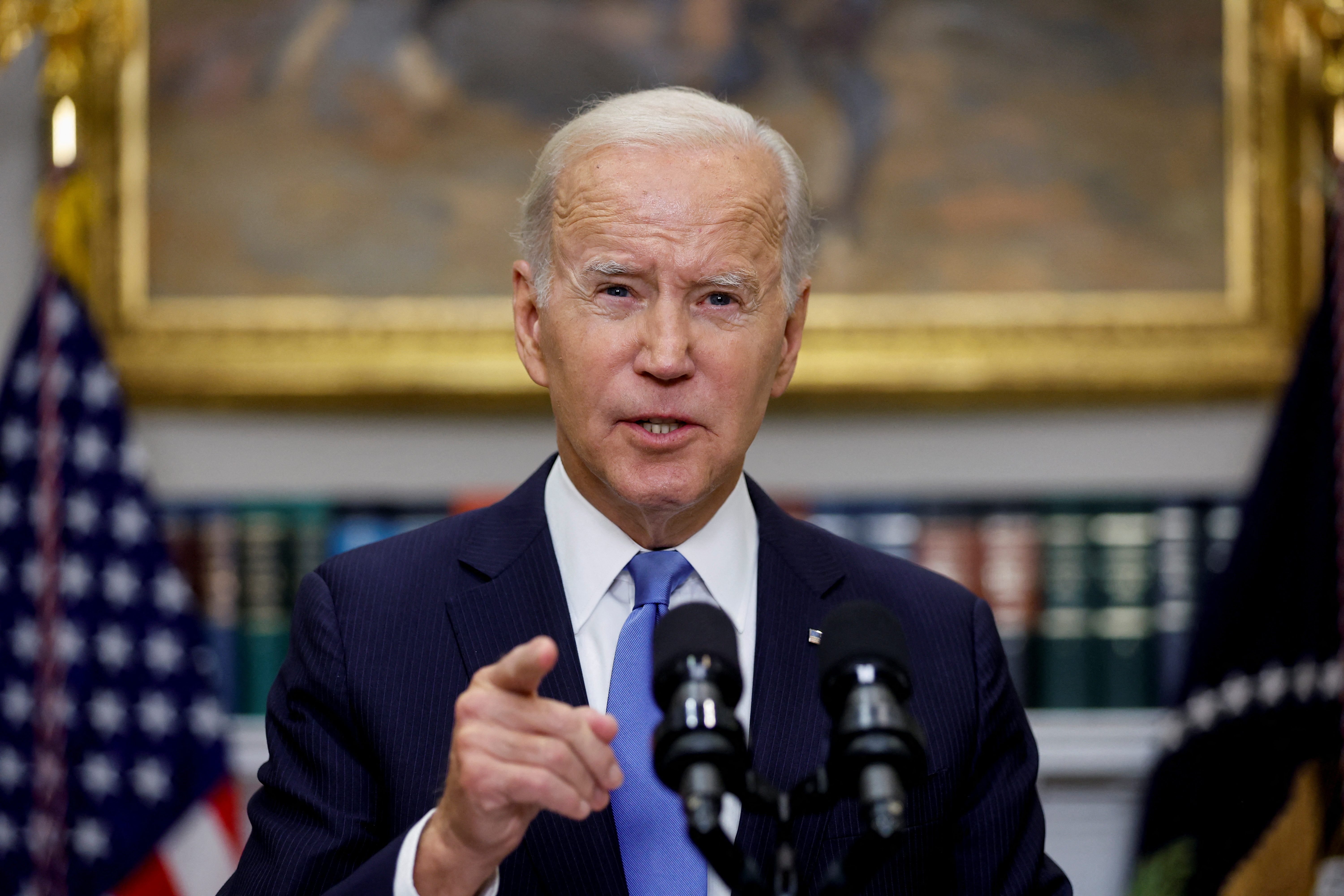 U.S. President Biden delivers remarks on the federal response to Hurricane Ian in Washington