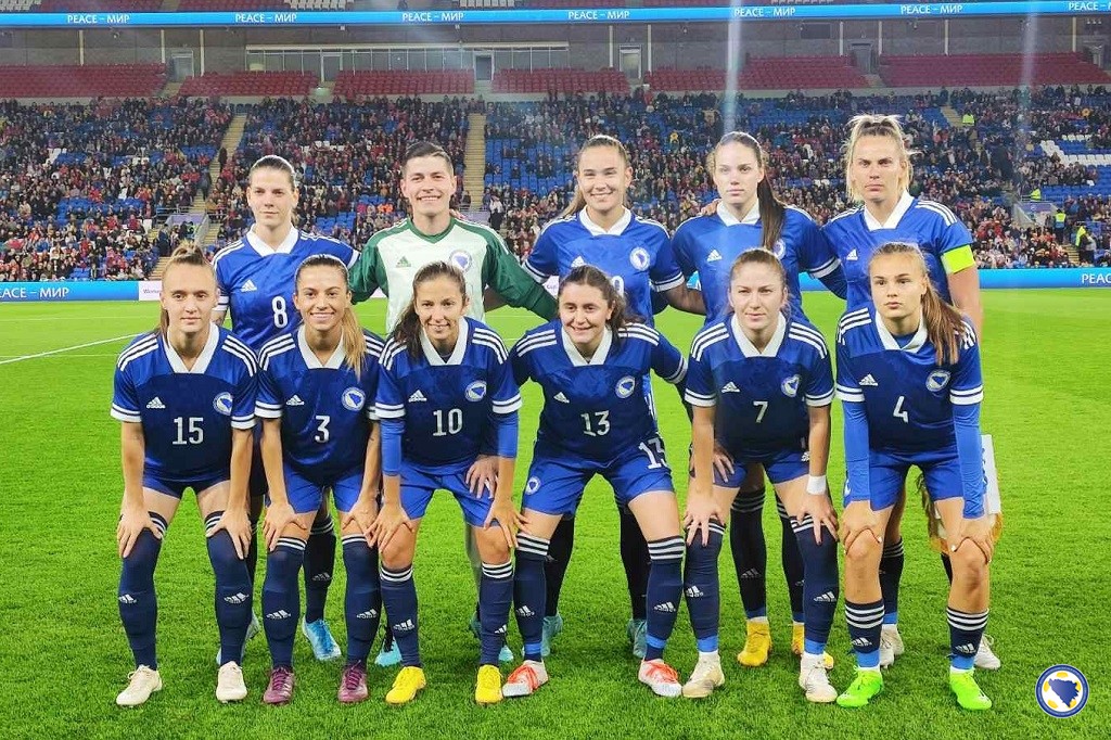 ženska fudbalska reprezentacija bih protiv Velska u Kardifu baraž