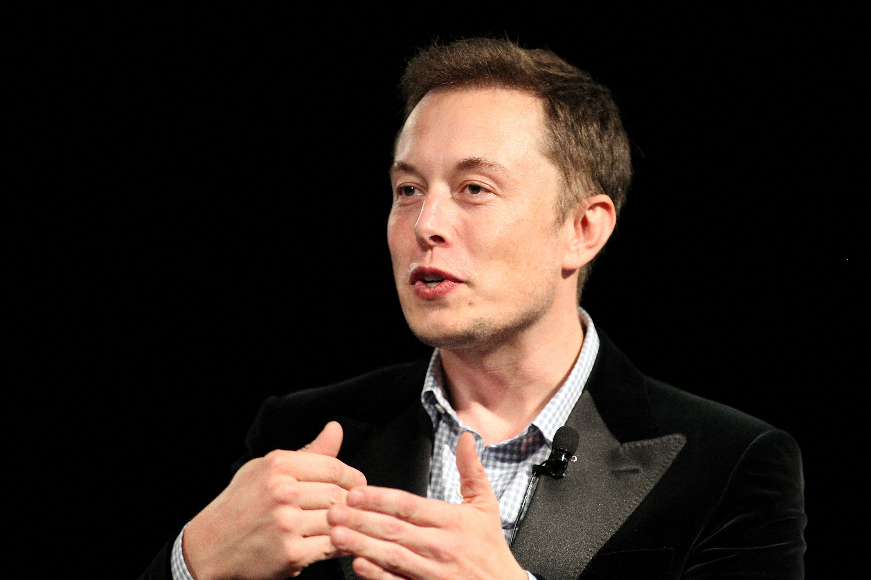 FILE PHOTO: Tesla Motors CEO Elon Musk speaks during the Model S Beta Event held at the Tesla factory in Fremont