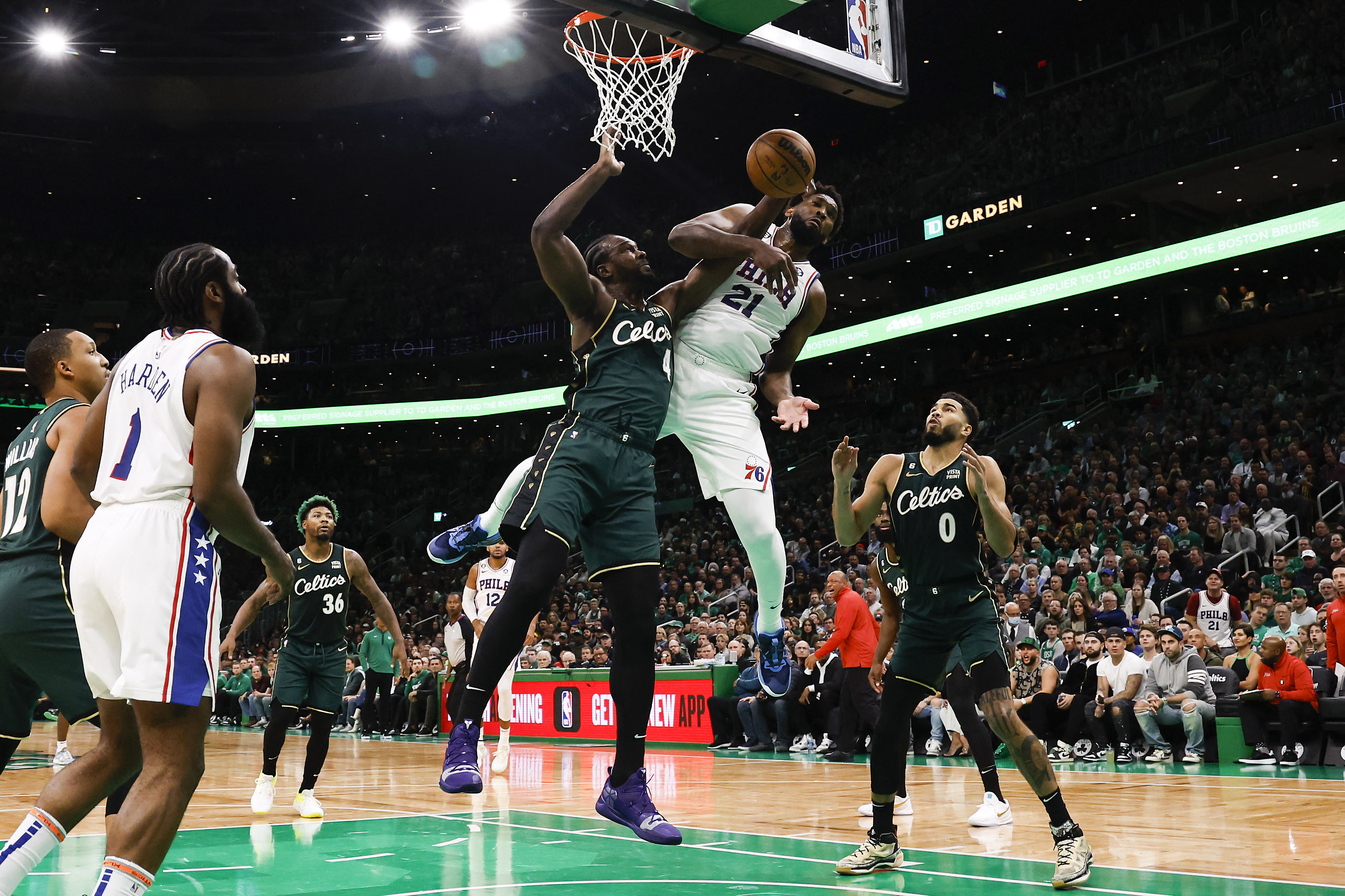 NBA: Philadelphia 76ers at Boston Celtics