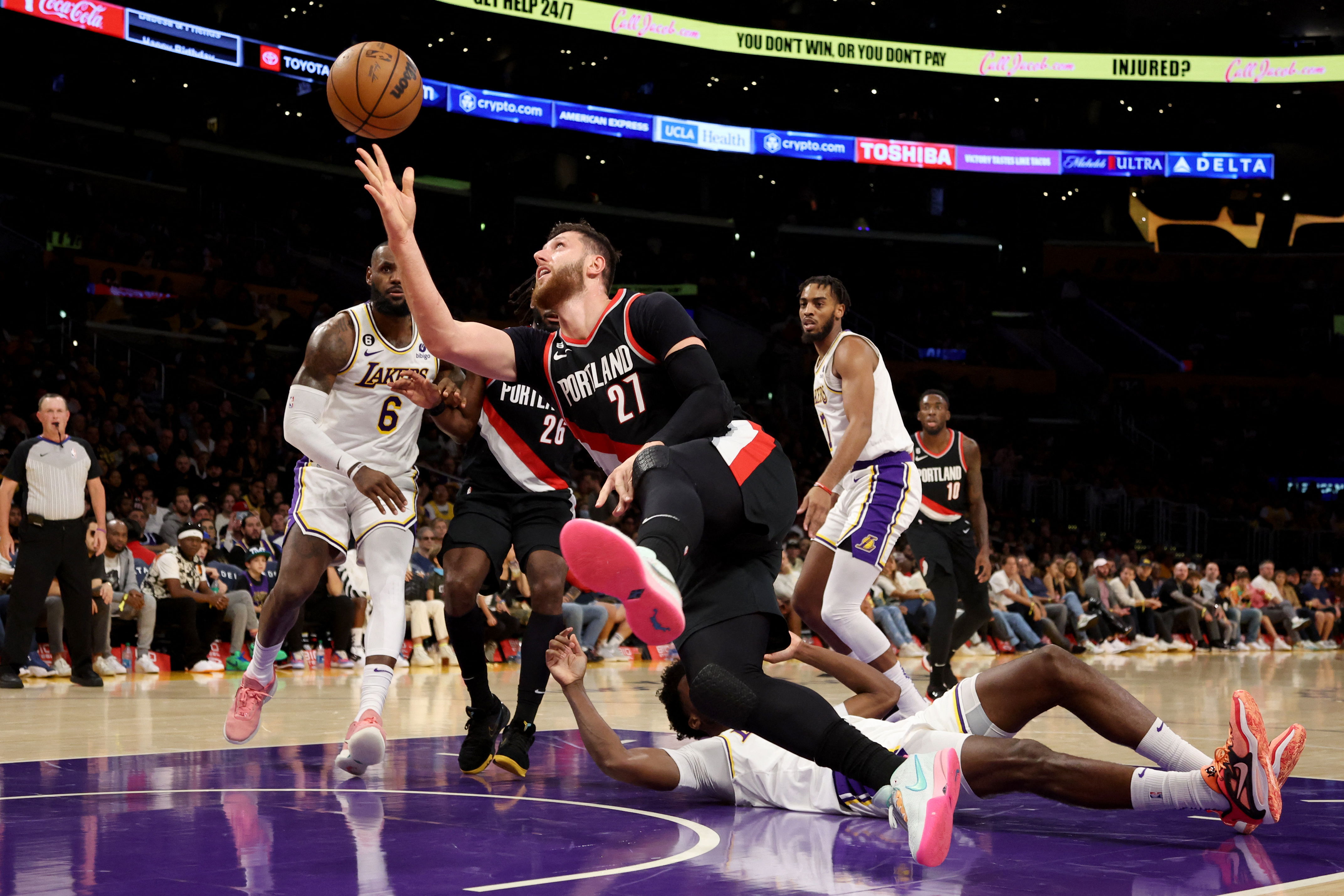 NBA: Portland Trail Blazers at Los Angeles Lakers