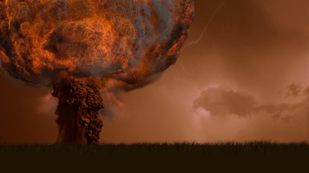 Explosion of a nuclear bomb