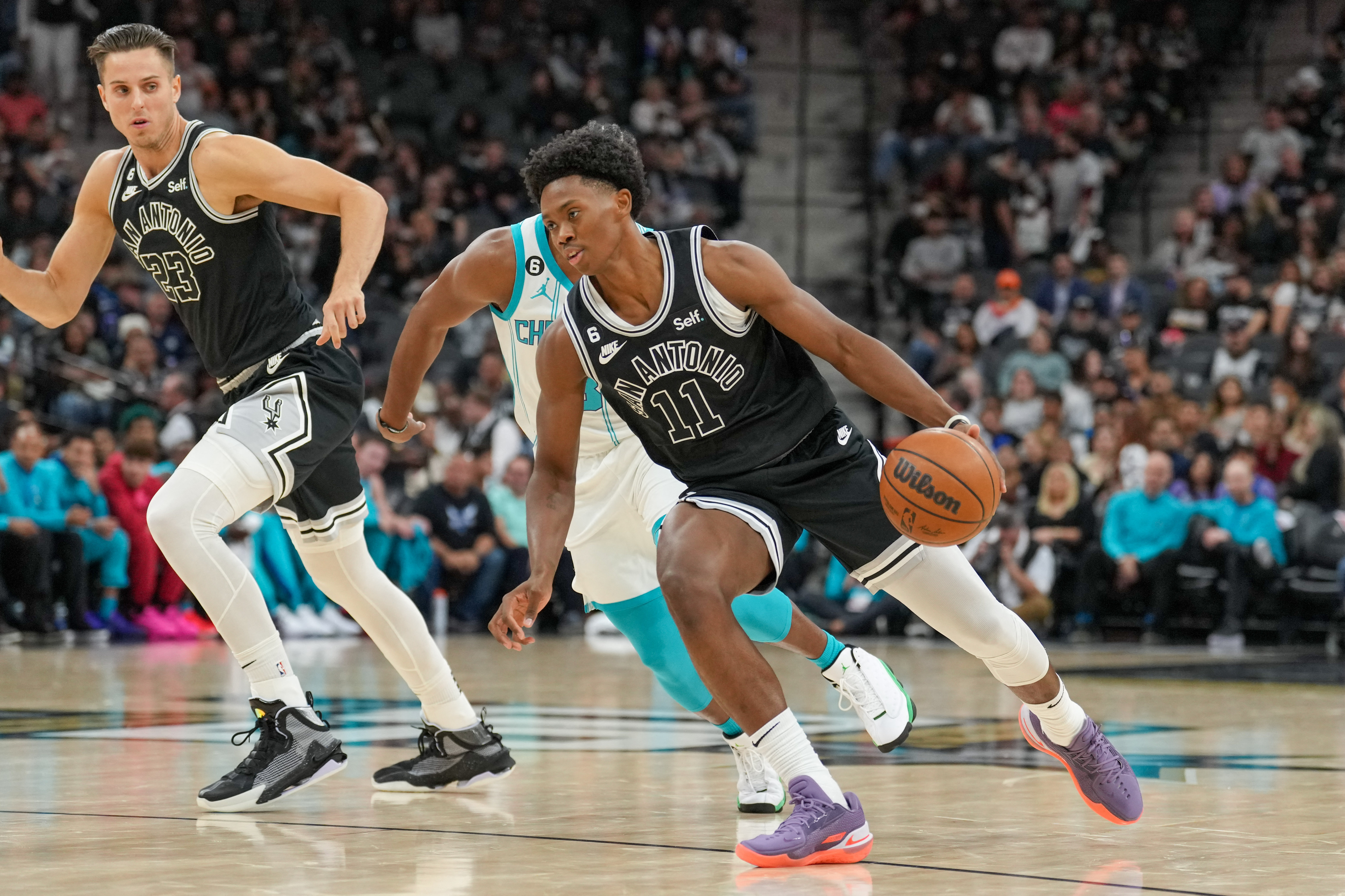 NBA: Charlotte Hornets at San Antonio Spurs