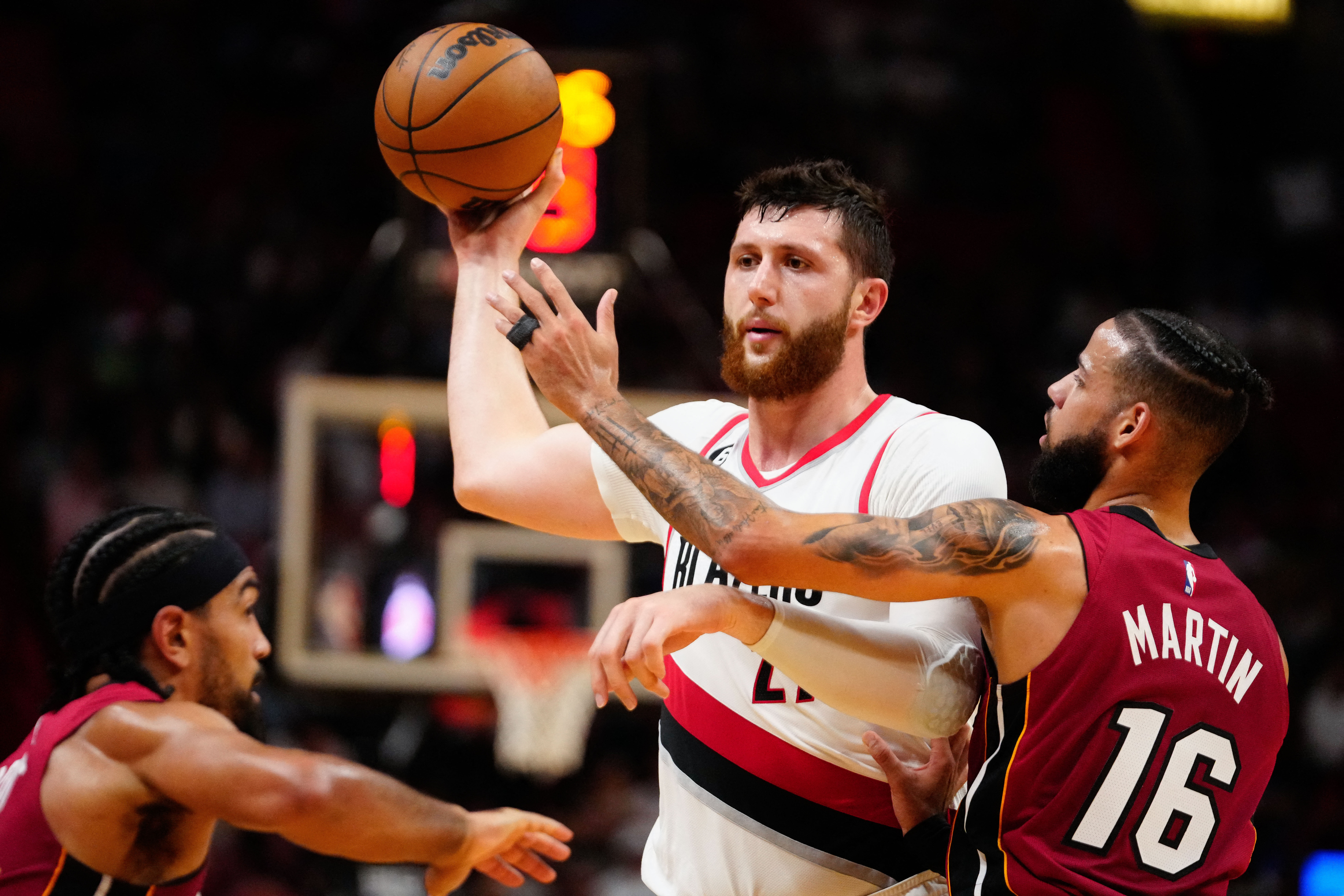 NBA: Portland Trail Blazers at Miami Heat