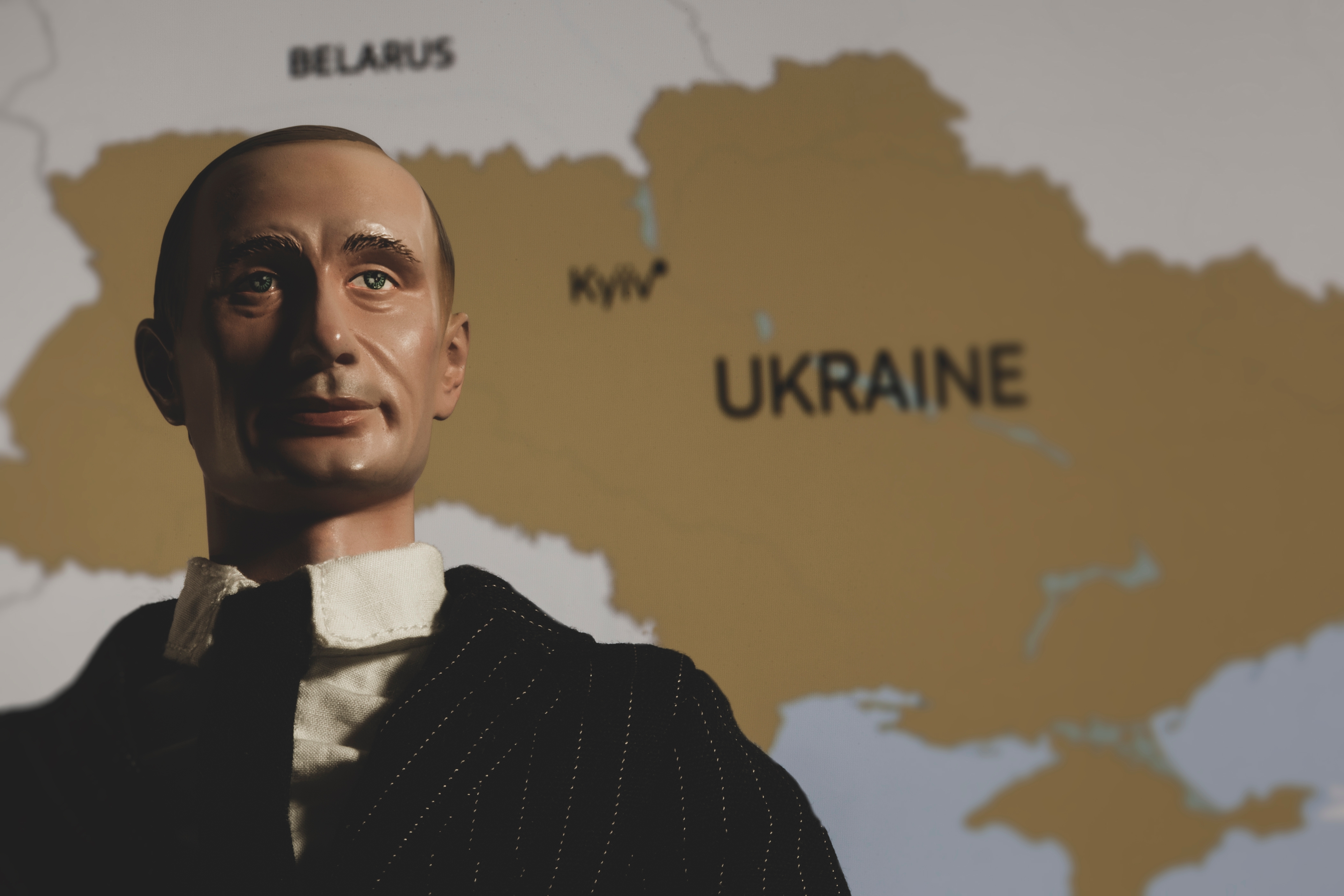 Feb,23,2022:,Ukraine,Conflict,-,Caricature,Of,Russian,President