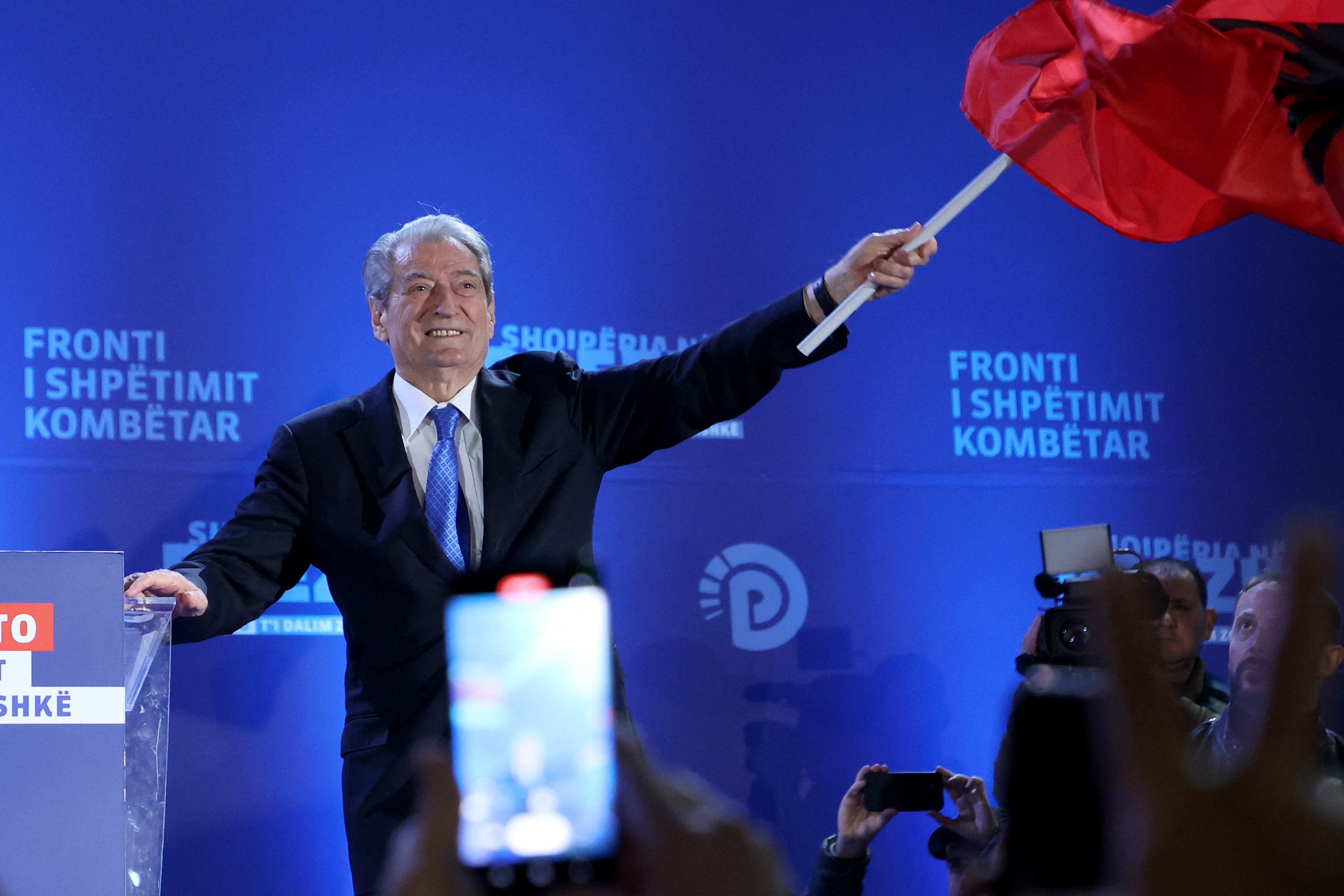 ALBANIA-POLITICS-PROTEST