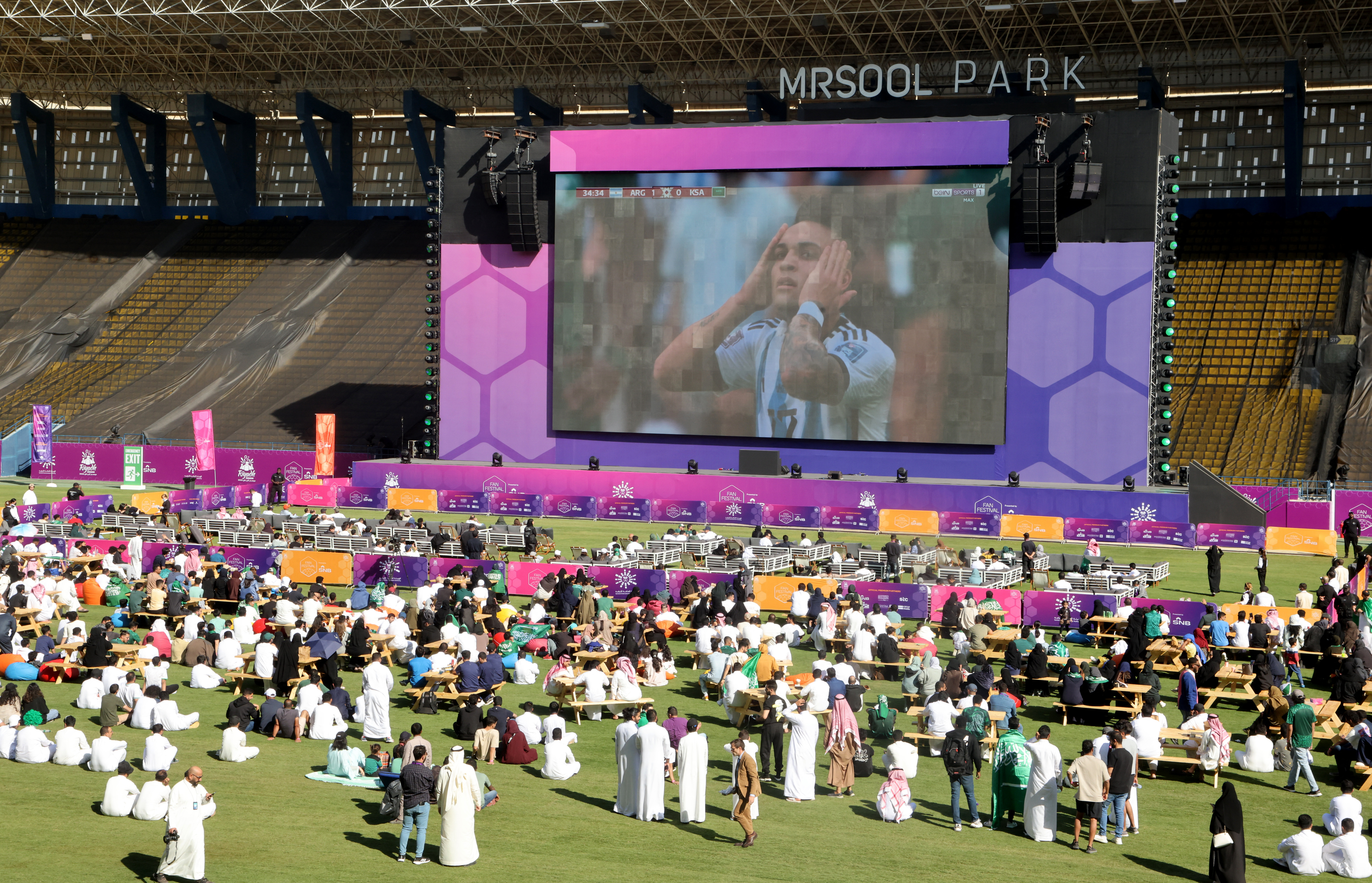 FIFA World Cup Qatar 2022 - Fans in Riyadh watch Argentina v Saudi Arabia
