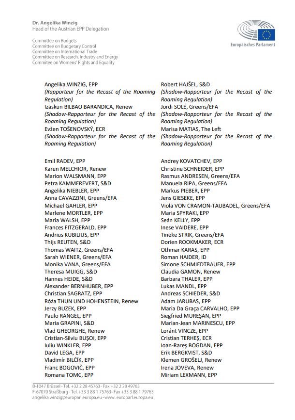 MEPs roaming2
