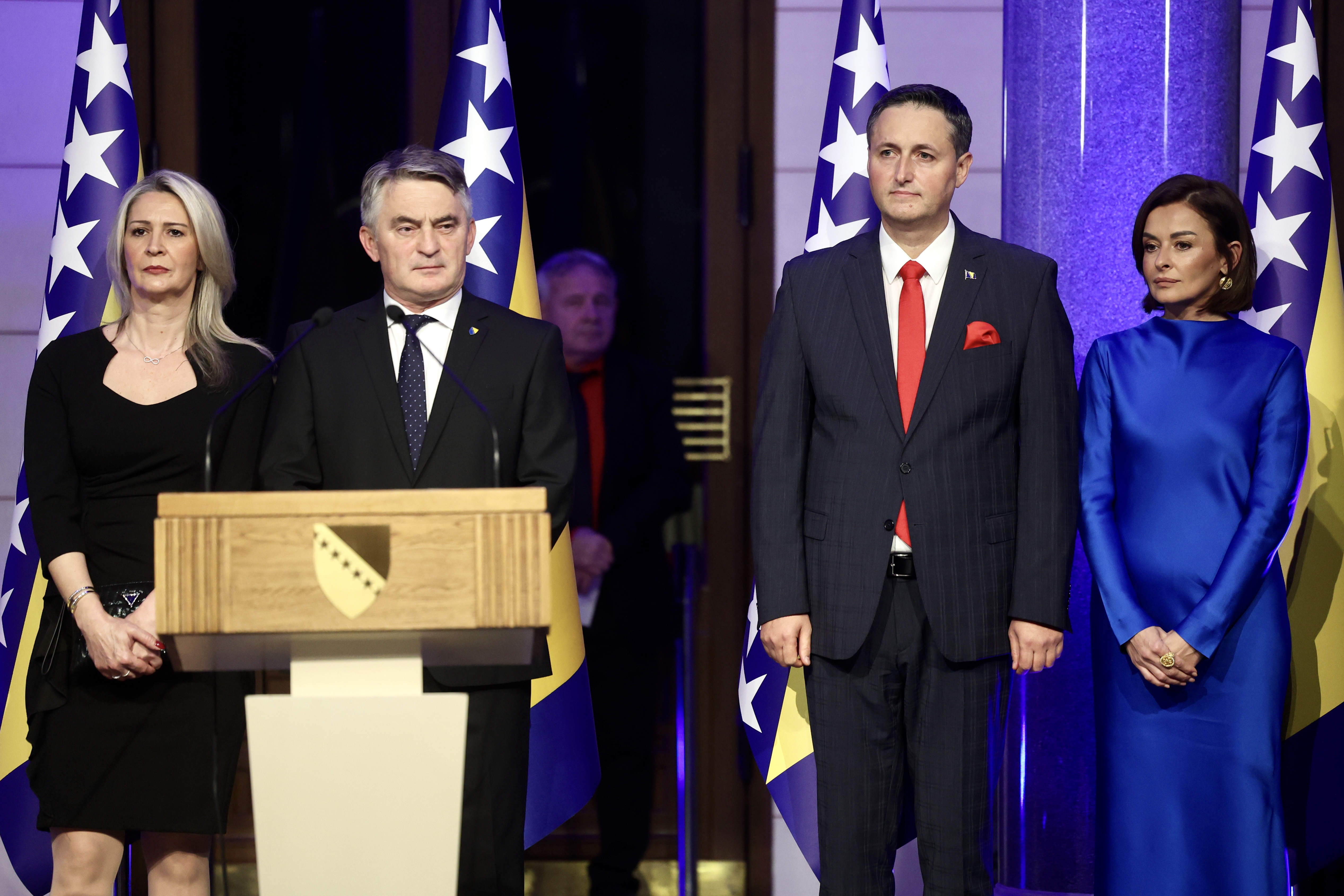 denis bećirović, željko komšić sa suprugama