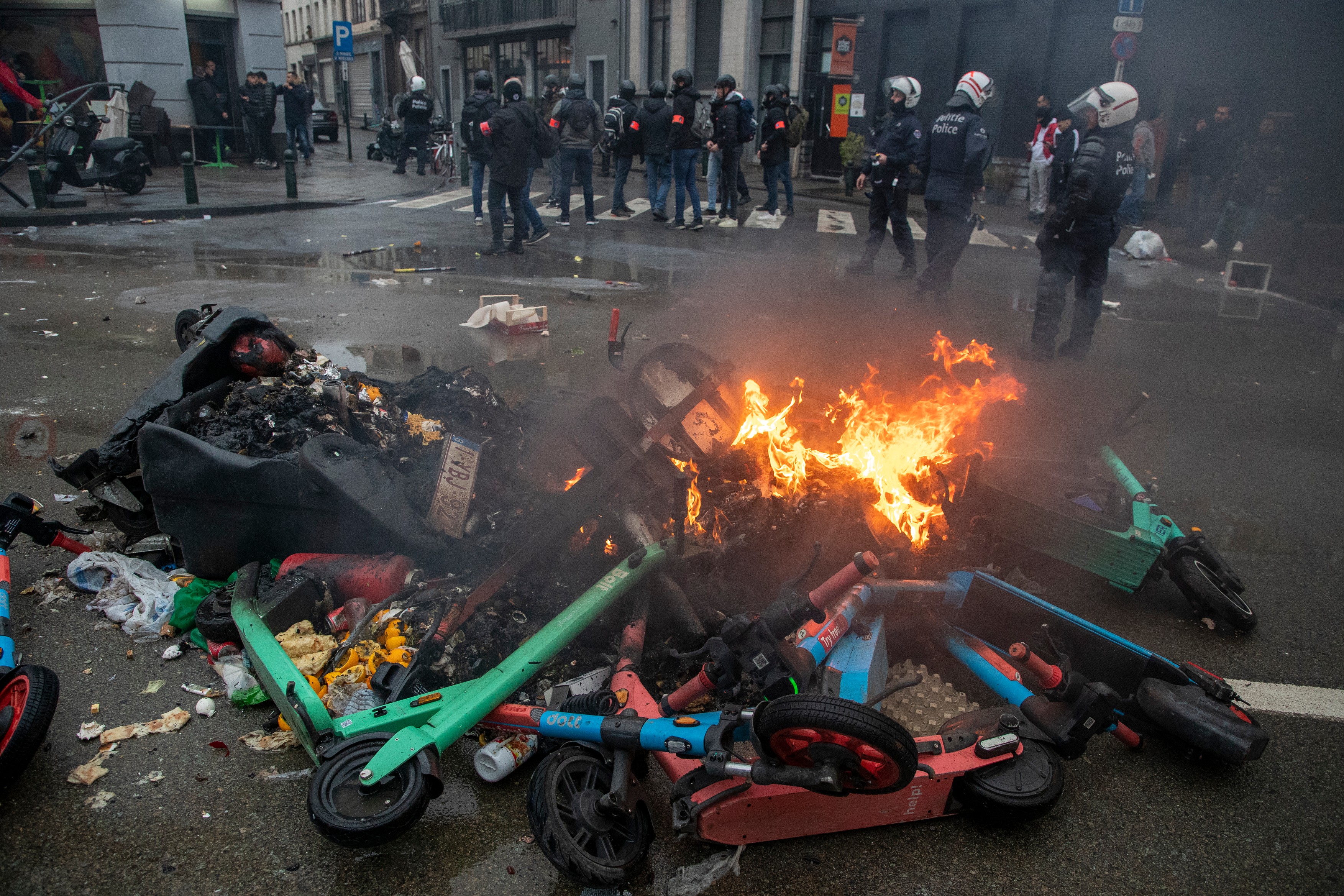 BRUSSELS SOCCER WORLD CUP 2022 BELGIUM VS MOROCCO
