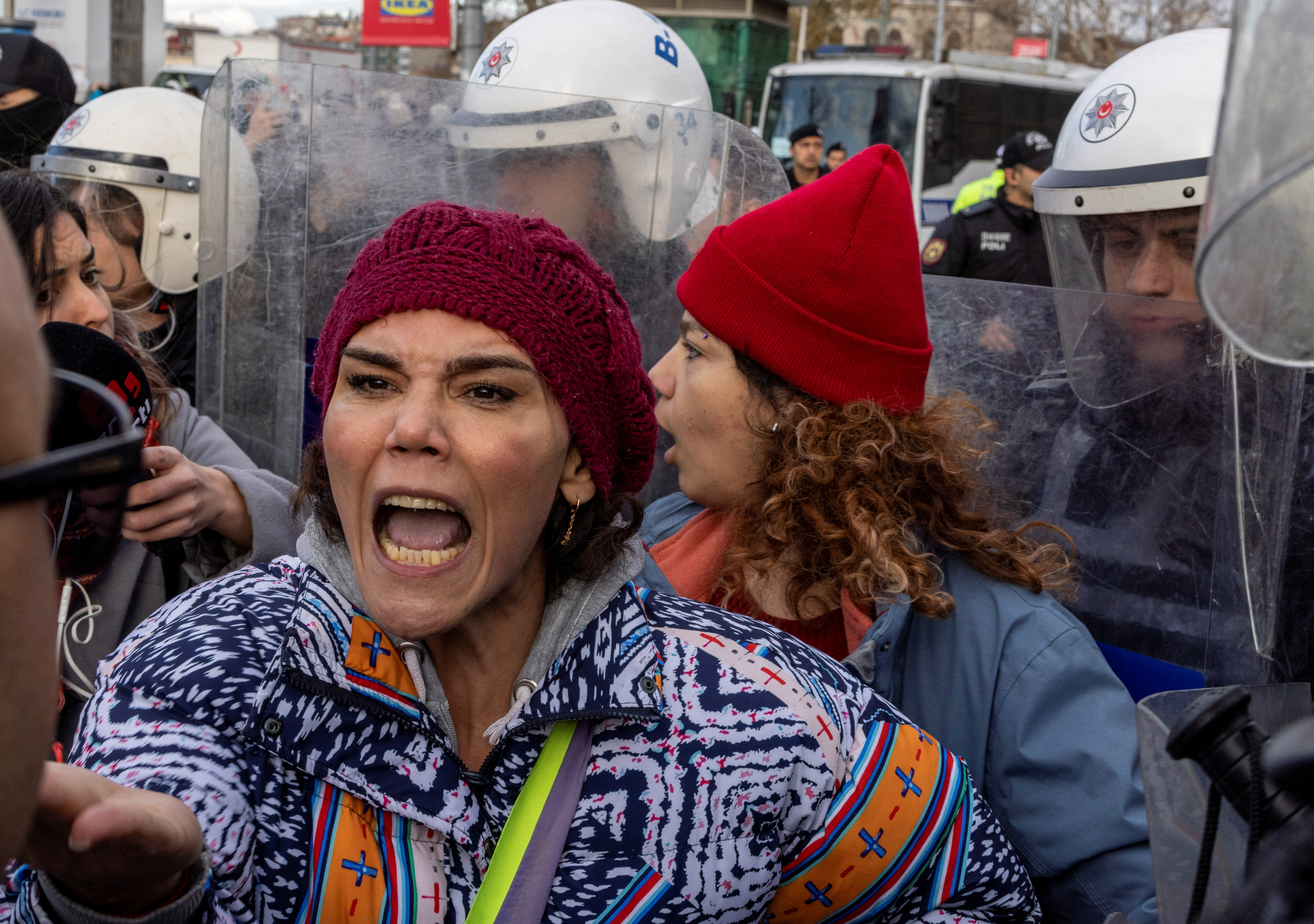 Protest regarding violence against stray dogs in Istanbul