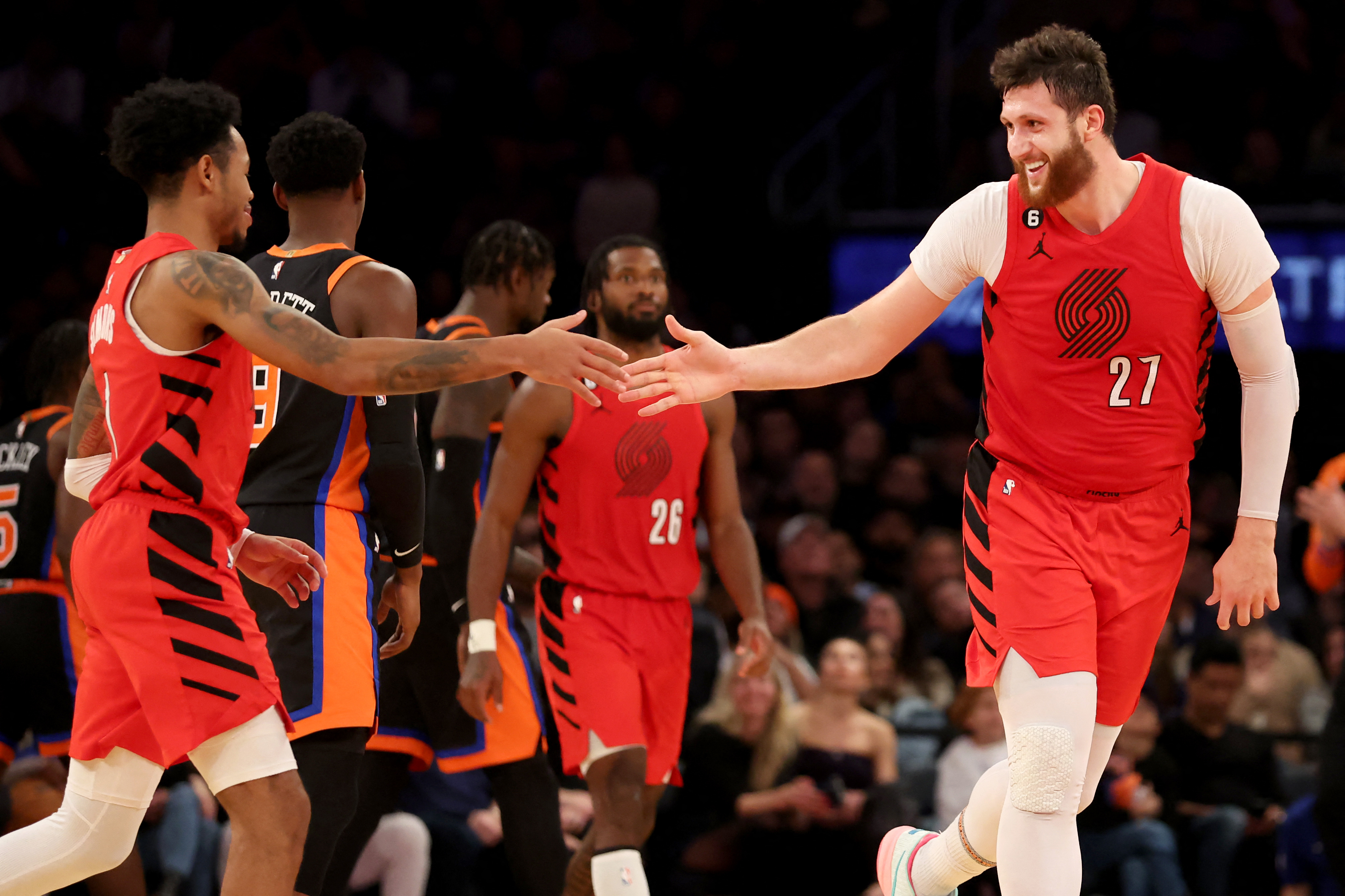 NBA: Portland Trail Blazers at New York Knicks