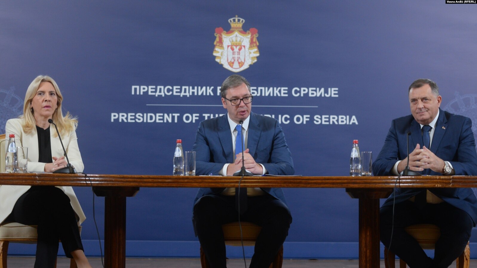 Cvijanović, Vučić i Dodik