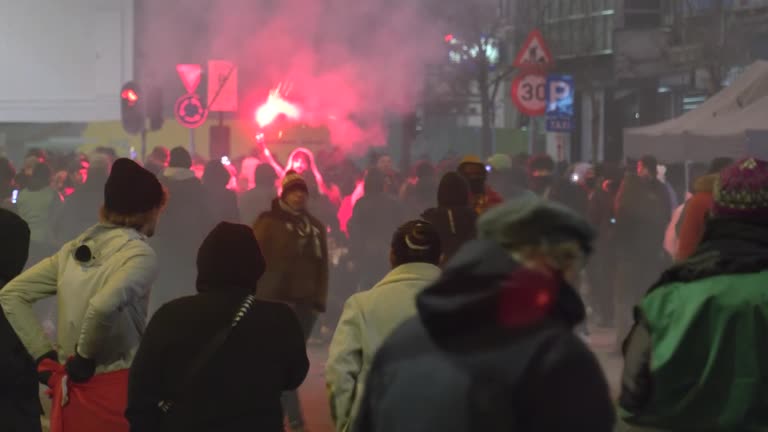 Moroccan fans clash with police in Brussels after World Cup defeat