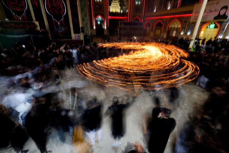Okupljanje šiitskih muslimana uoči Ašure, najsvetijeg dana u šiitskom muslimanskom kalendaru, u Nadžafu, Irak, 8. avgusta. REUTERS/Alaa al-Marjani
