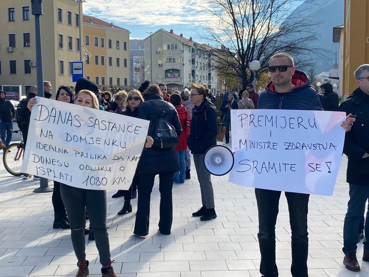 protest zdravstvenih radnika hnk mostar