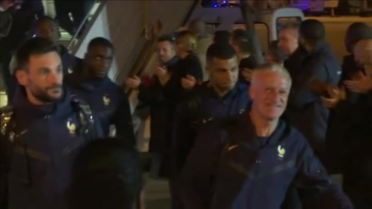 'Bravo!': France team lands home to cheers after World Cup defeat