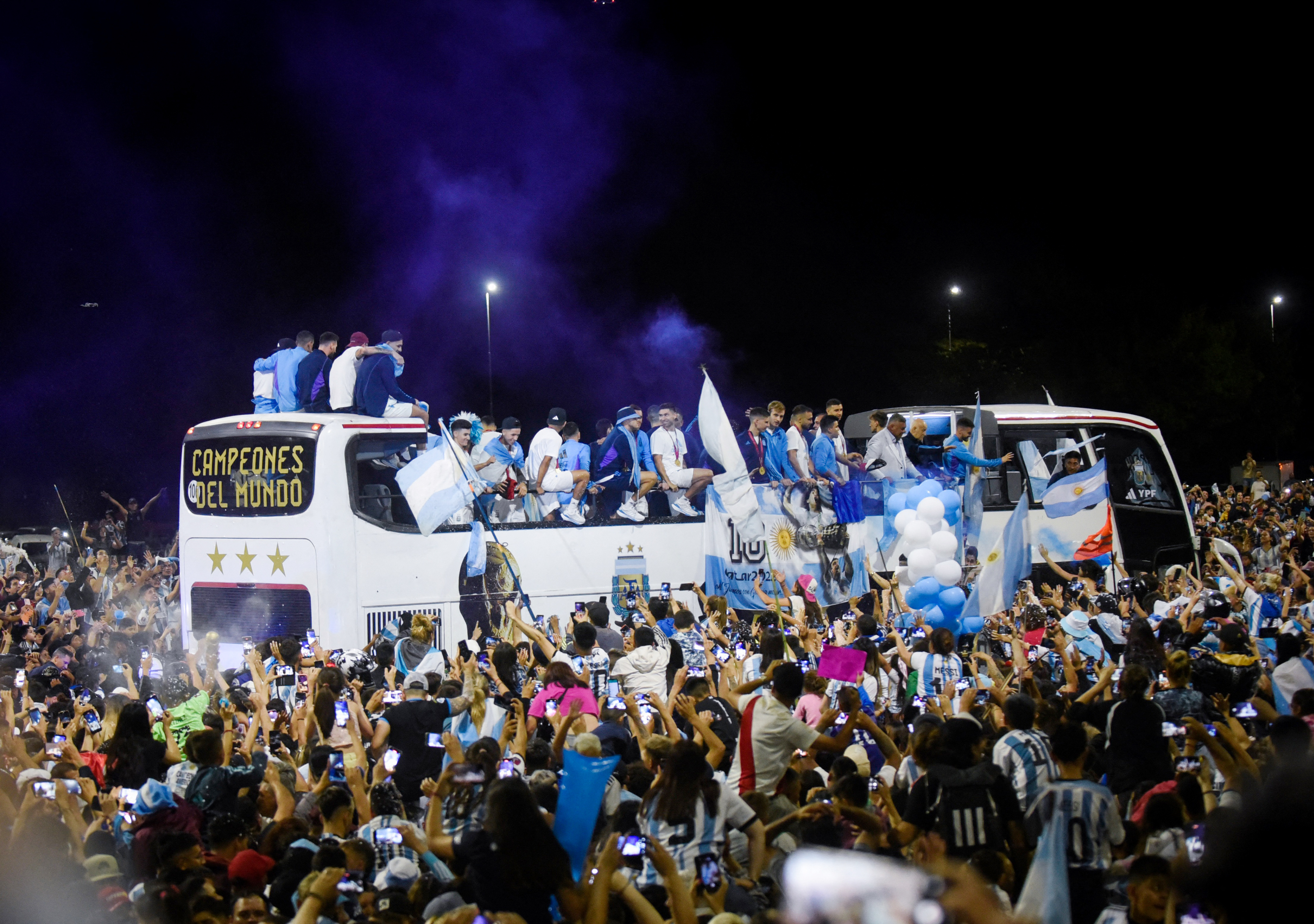 Argentina team arrives to Buenos Aires after winning the World Cup