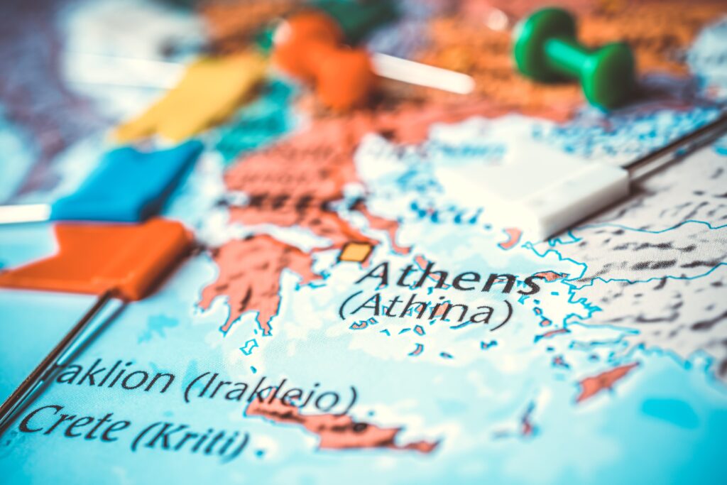 Greece,On,The,Europe,Map