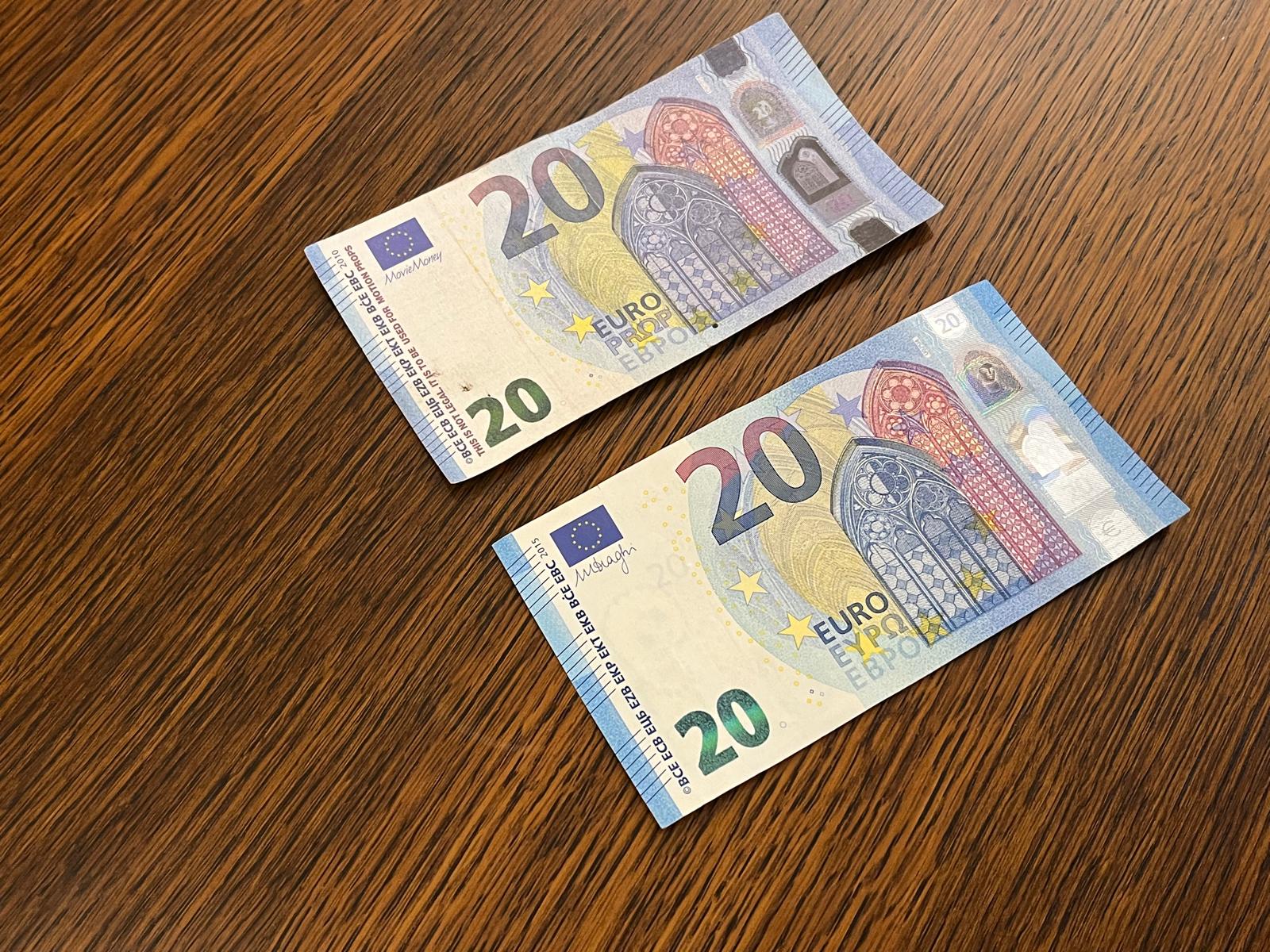 Kako izgleda lažna, a kako prava novčanica eura (FOTO)