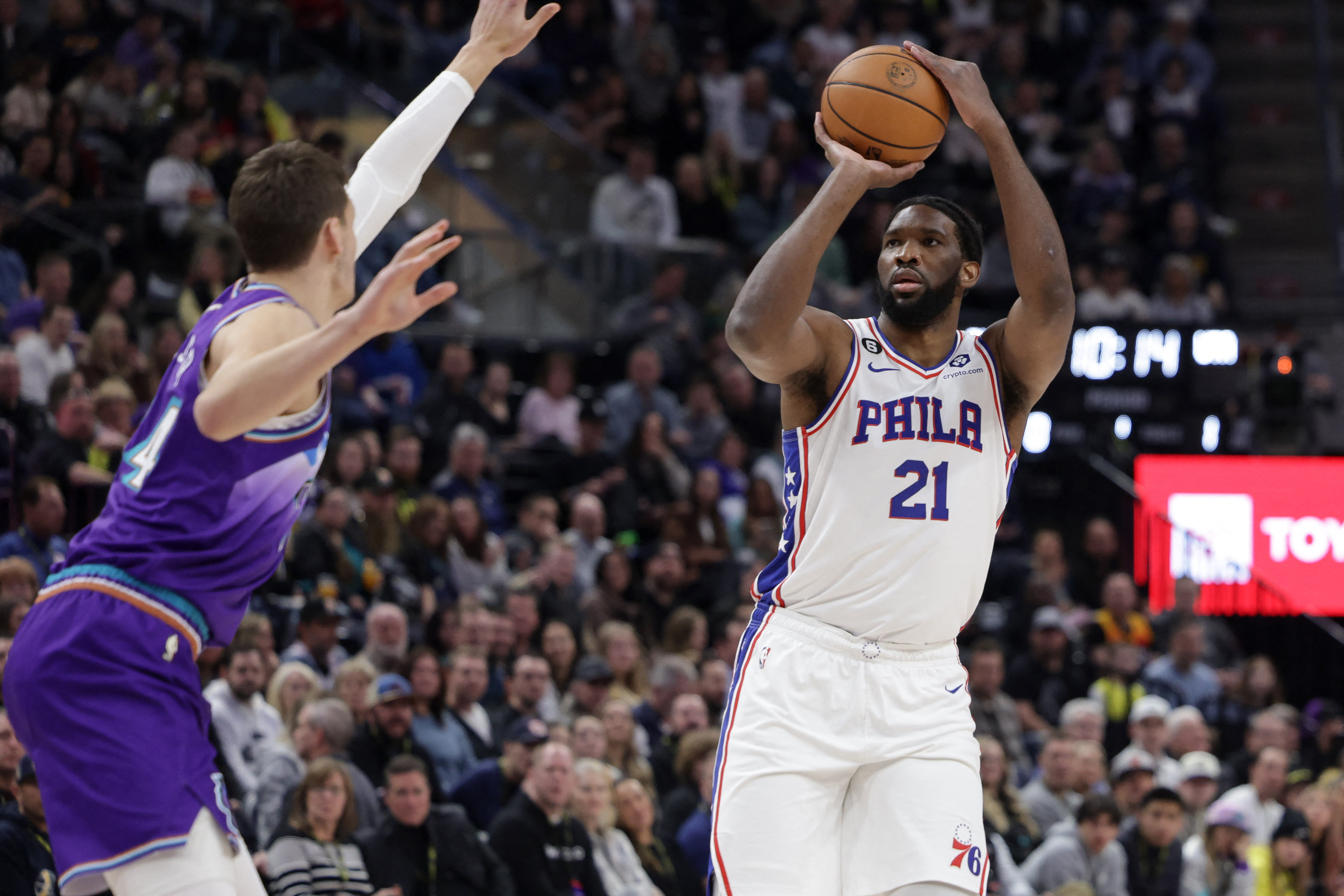 NBA: Philadelphia 76ers at Utah Jazz