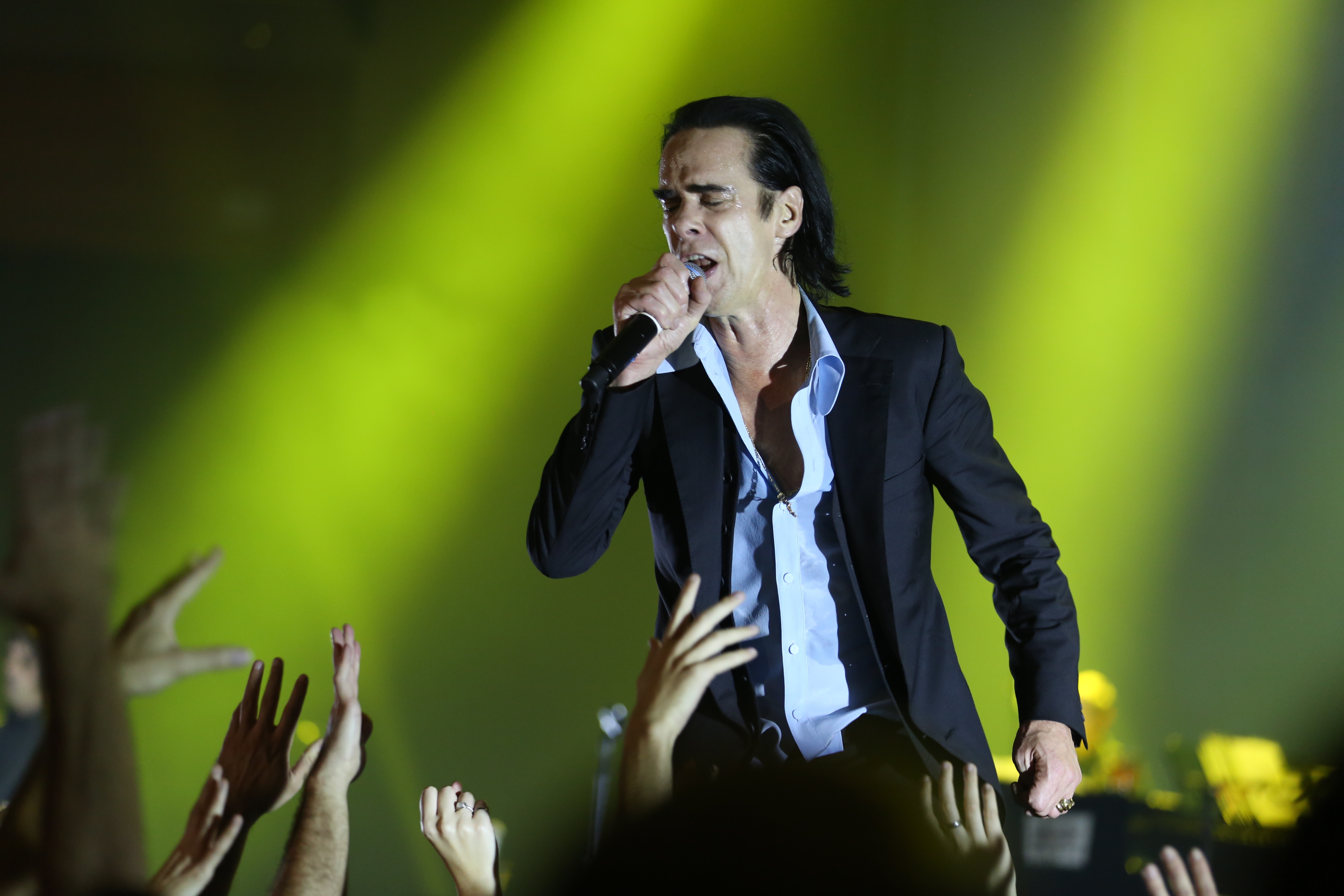 Athens,,Greece,-,November,16,,2017:,Nick,Cave,And,The