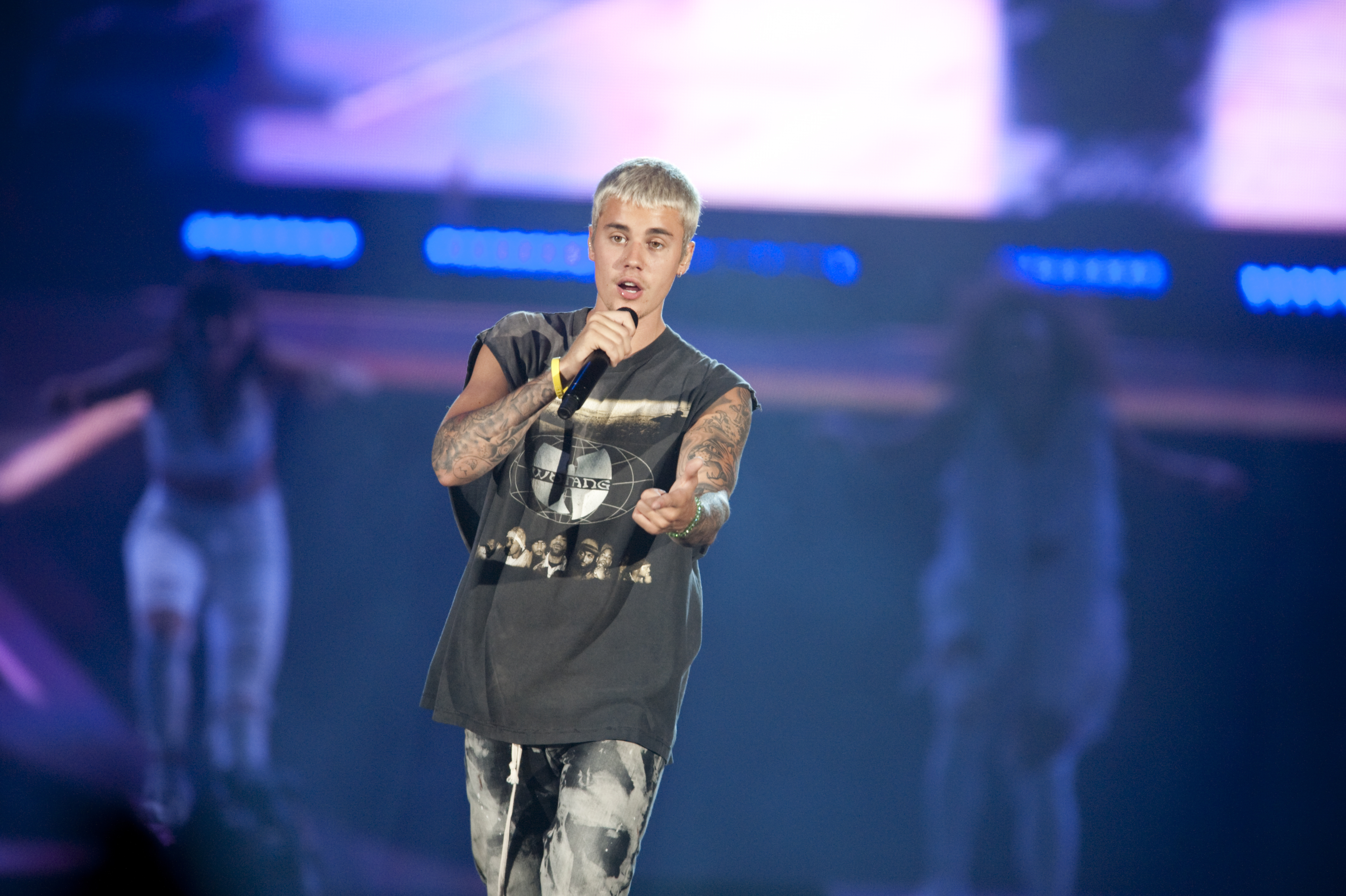Justin,Bieber,Performs,In,Pittsburgh,Wednesday,,July,13,,2016,During