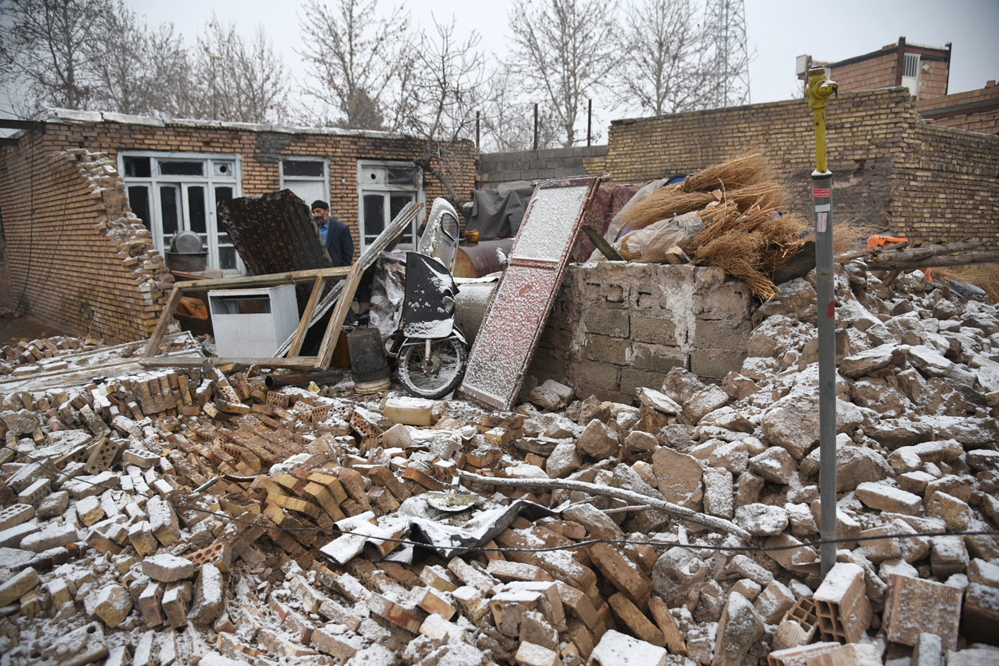 Aftermath of earthquake in northwest Iran