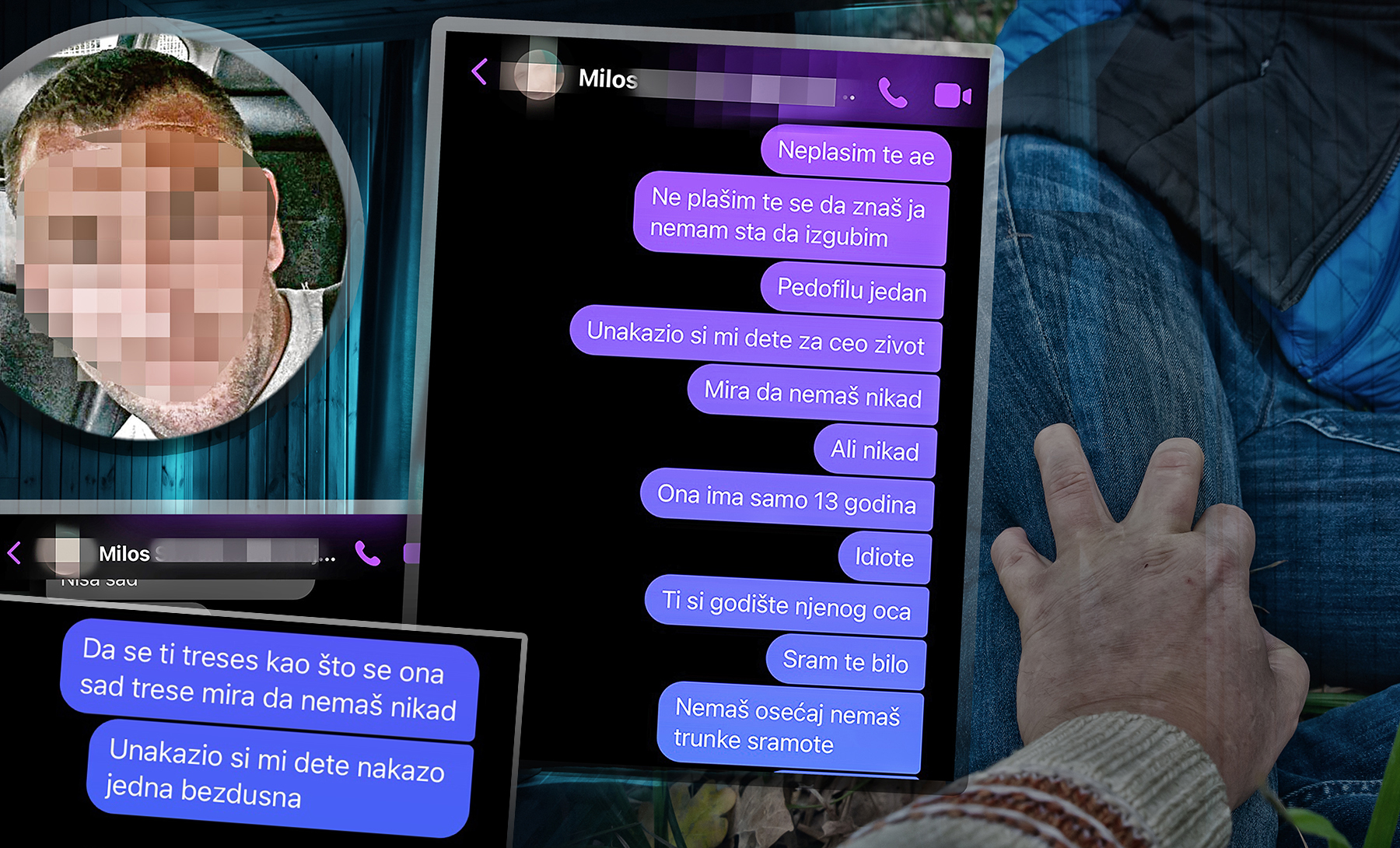 Horror,Silhouette,In,Window,With,Curtain,Inside,Bedroom,At,Night.