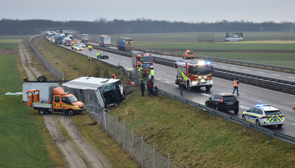 Huda prometna nesreča Pomurska avtocesta
