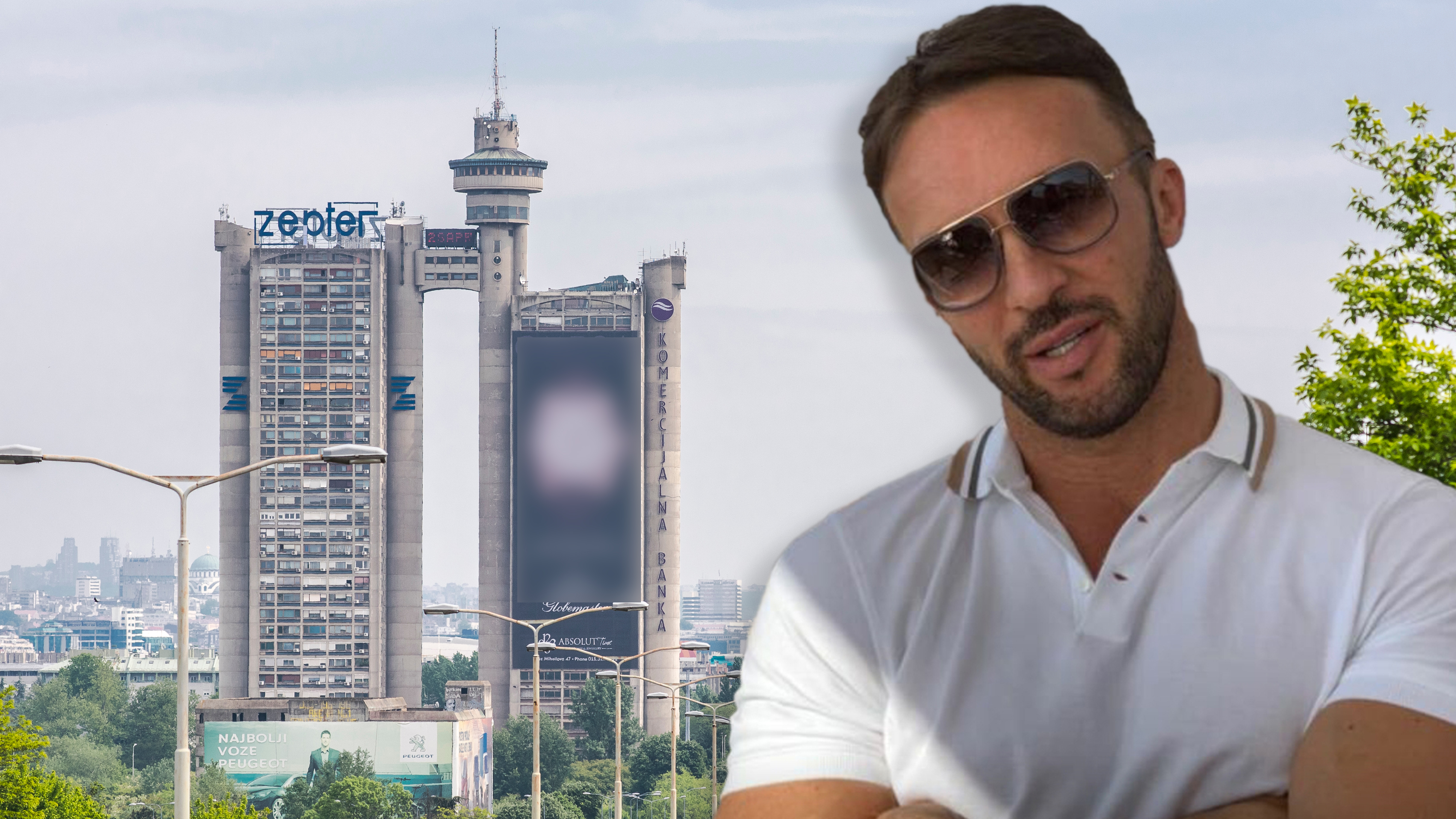 Belgrade,,Serbia,-,04.28.2016,Traffic,Jam,In,Belgrade,,Genex,Tower